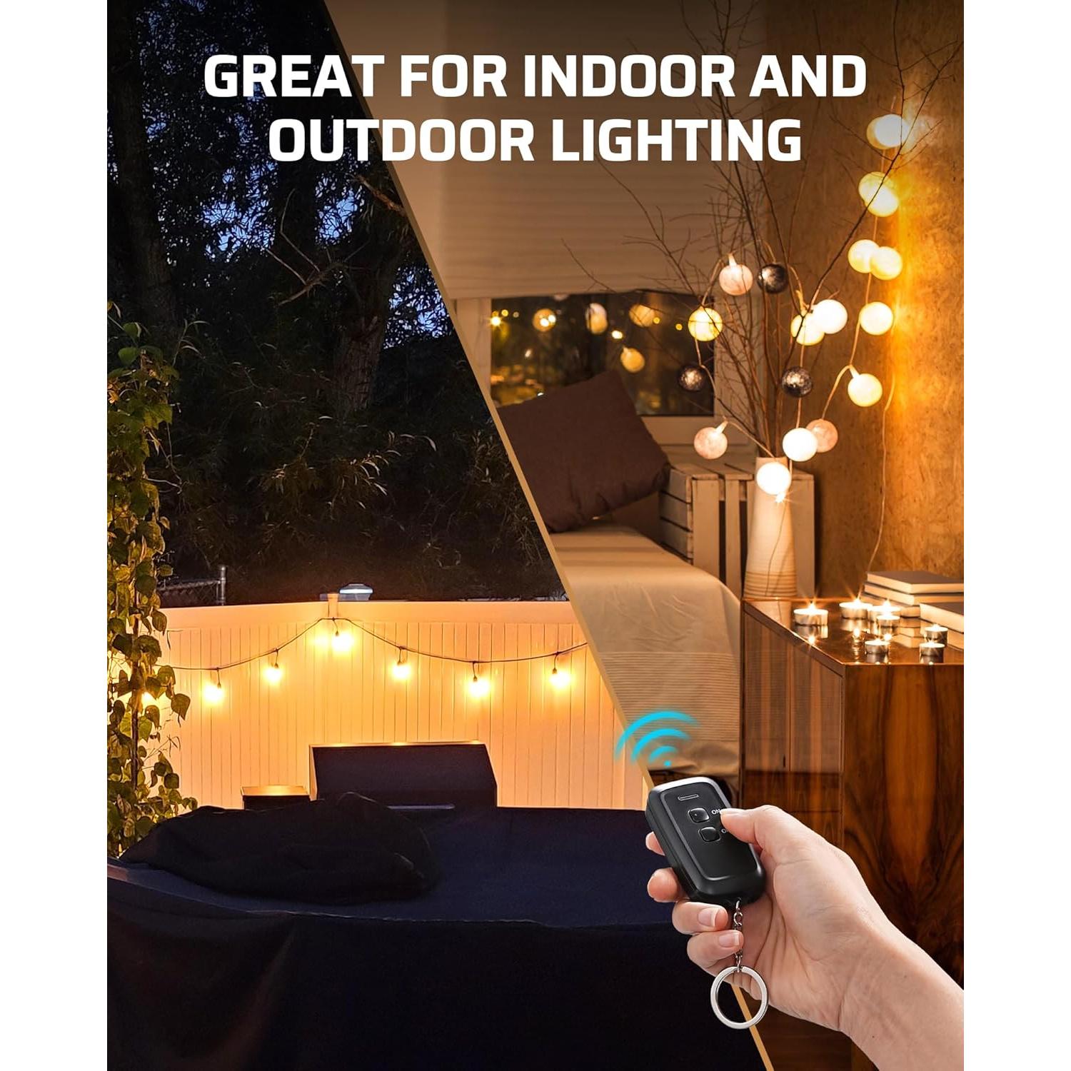 Enchufe de Control Remoto DEWENWILS para Exterior 15A 100FT