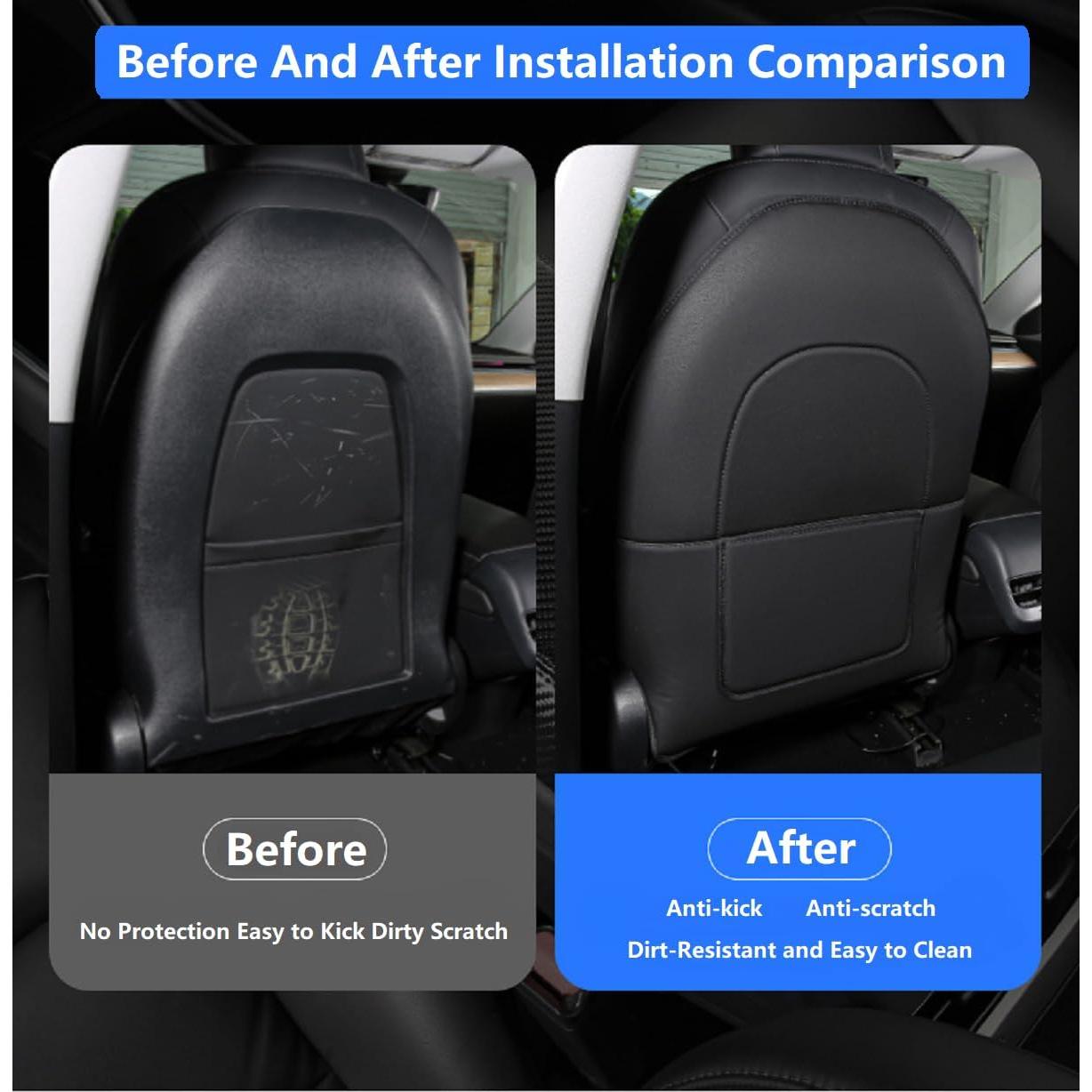 Protector de Respaldo de Asiento ANTETOKO para Tesla - 2 PCS