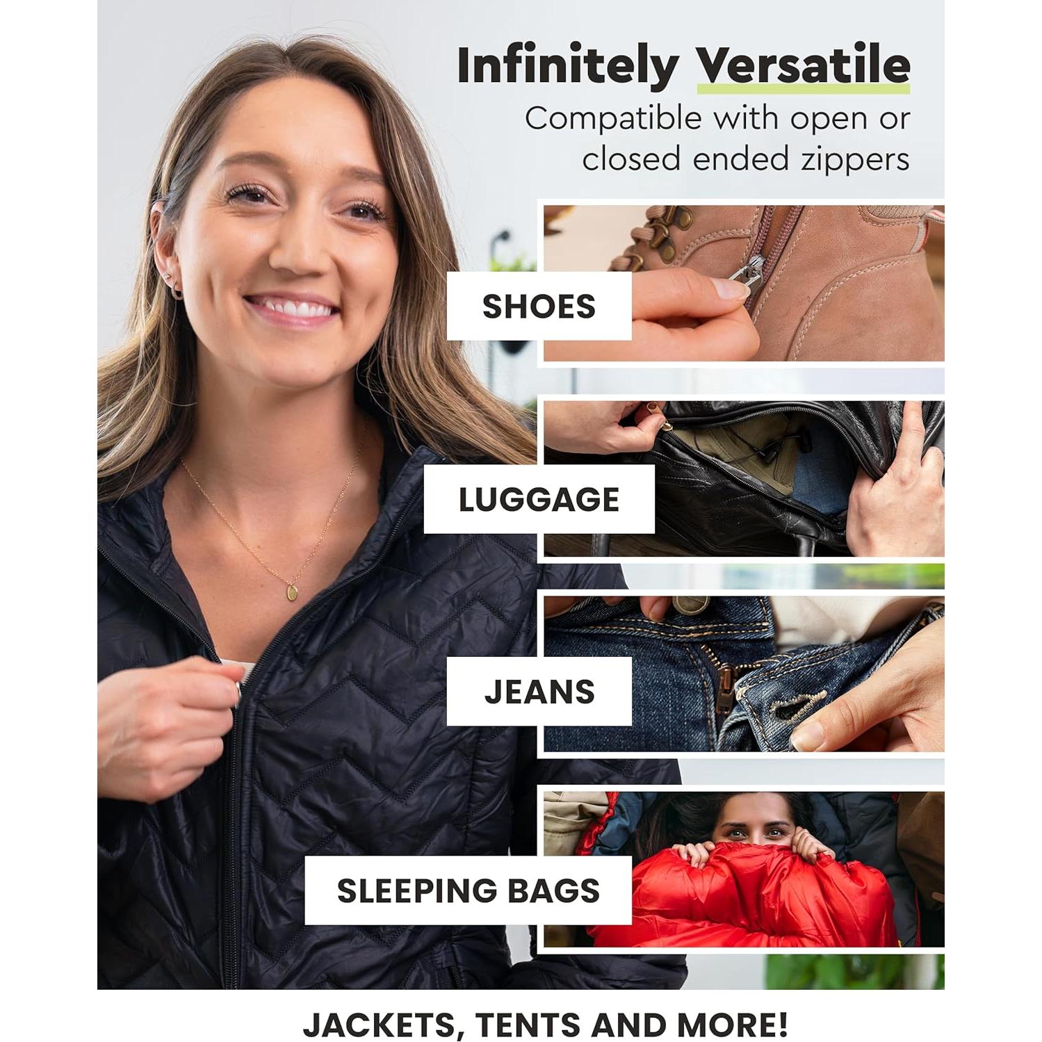 Reemplazo ZlideOn para Cremalleras de Metal - Negro - Tamaño L