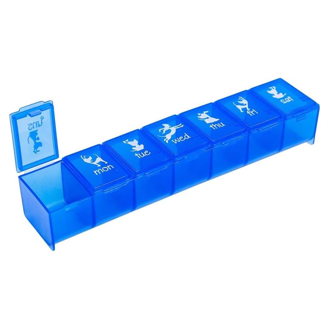 Planificador de Medicamentos para Perros EZY DOSE 7 Días Azul