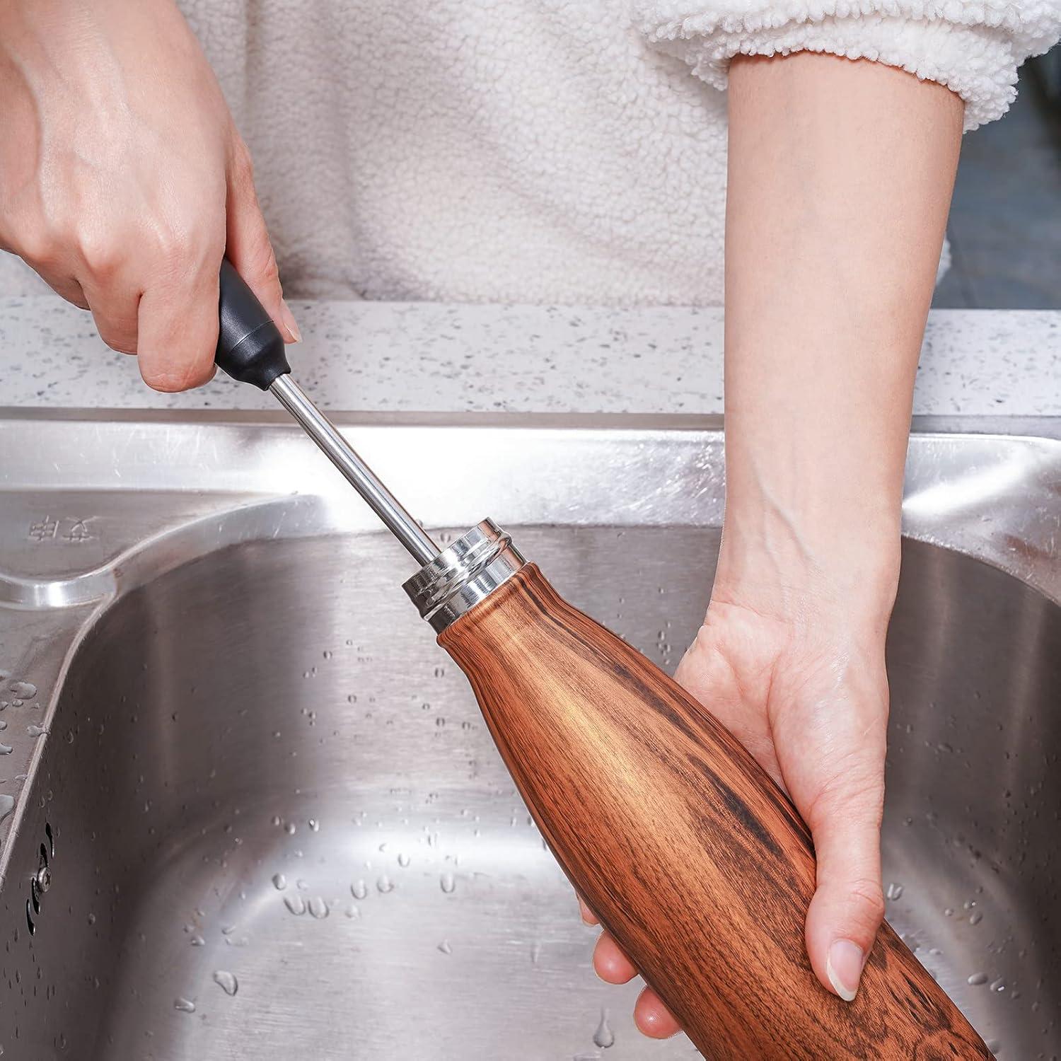 Cepillo de Limpieza para Botellas Purtribe 33 cm Reemplazable