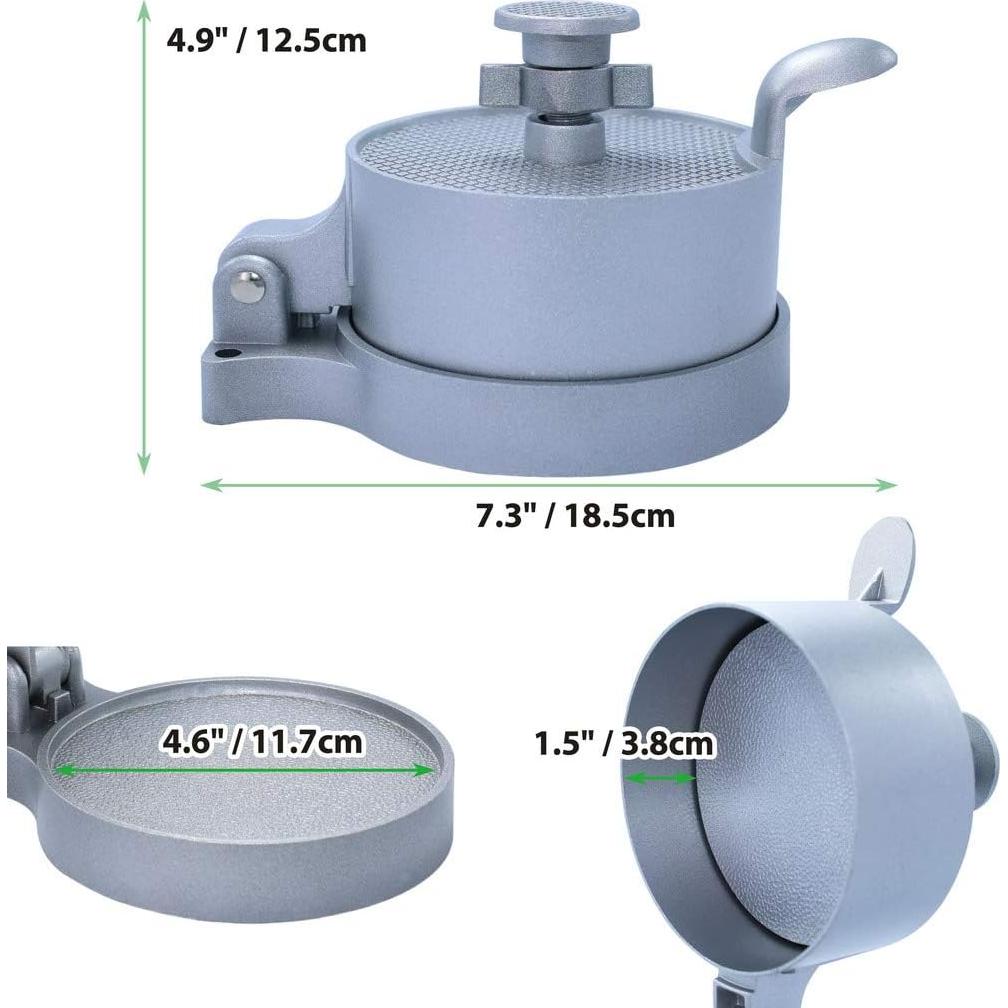 Prensa de Hamburguesas Laffeya Ajustable con 50 Papeles Antiadherentes