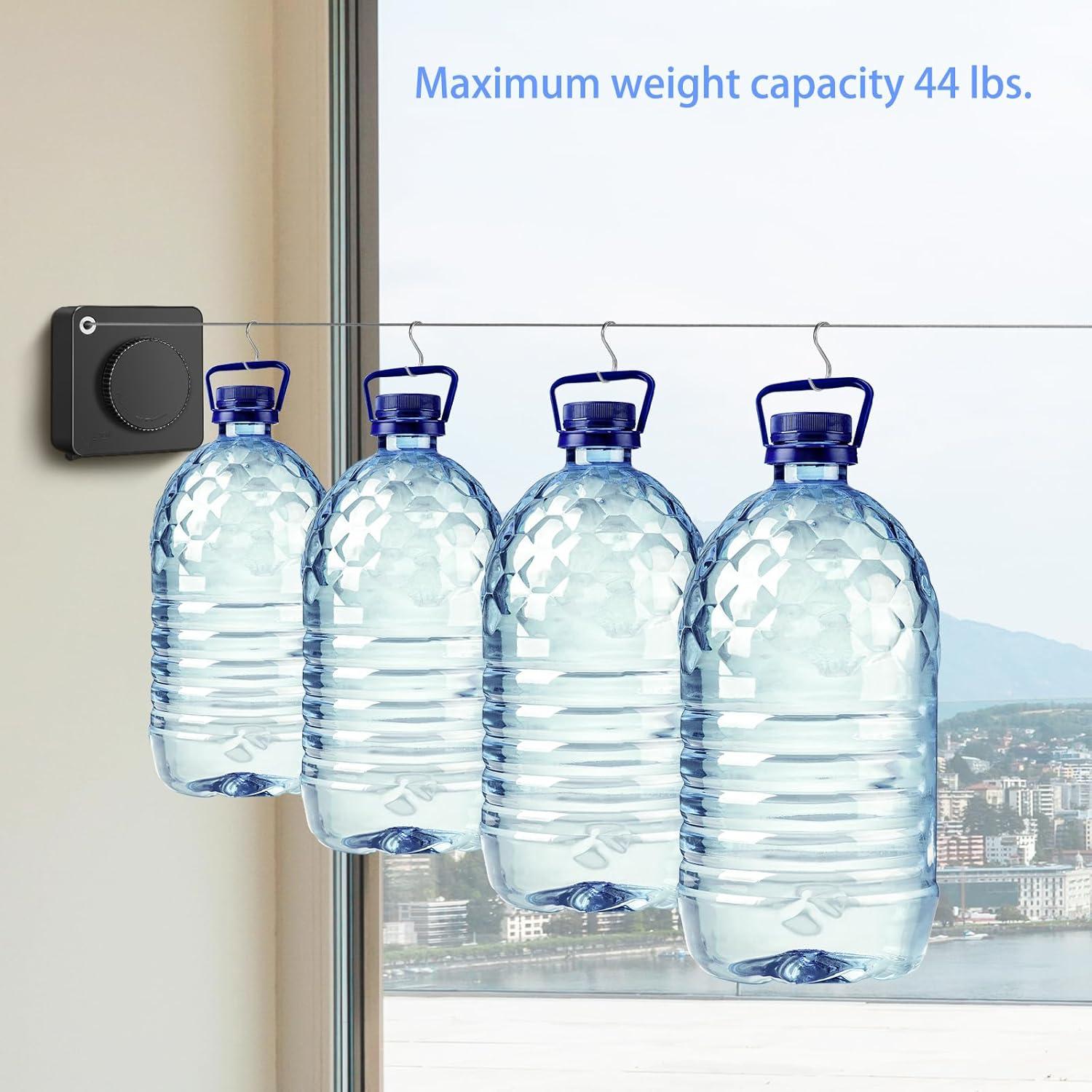 Tendedero Retráctil Interior SIWUKEH 4.78m Anti-sag con Clips