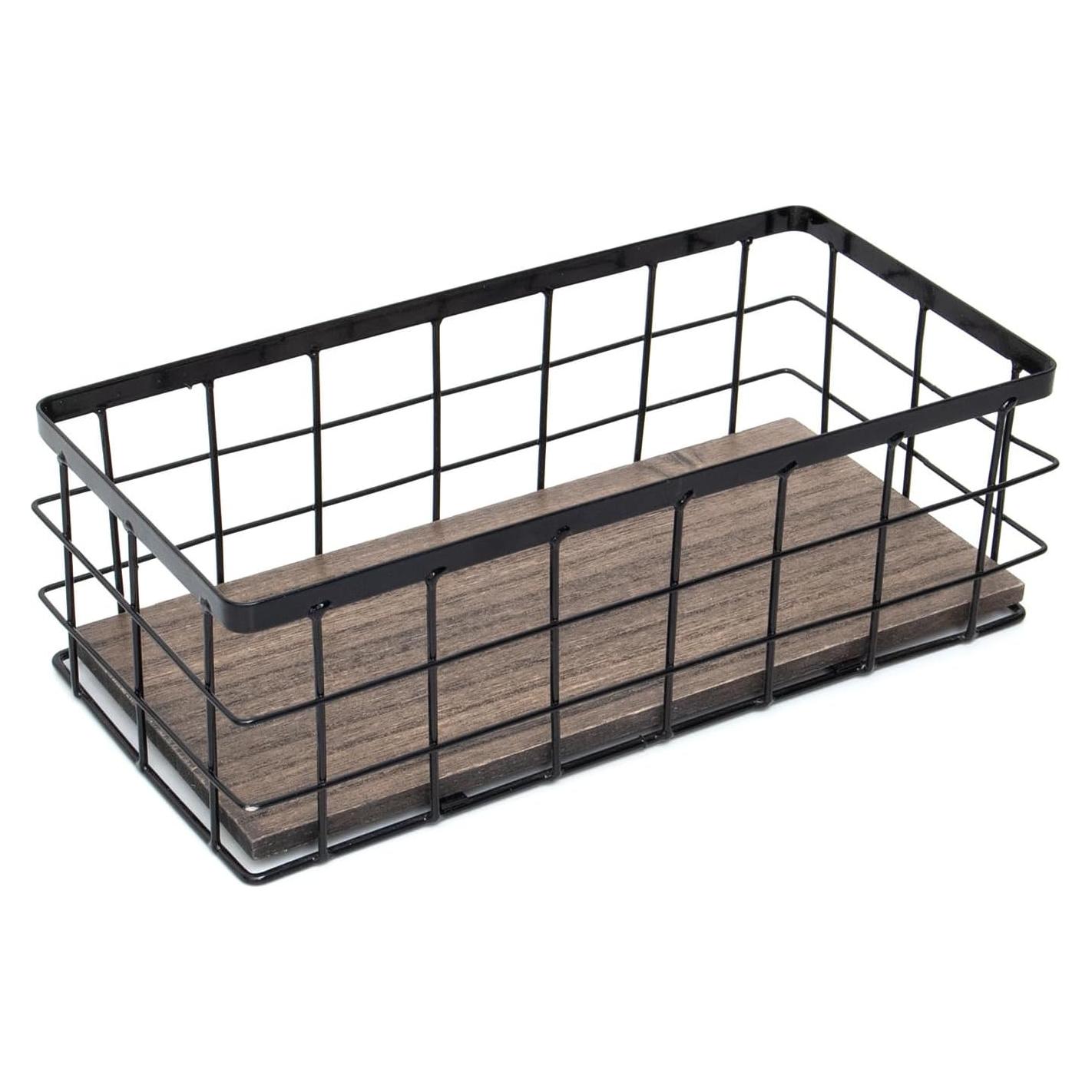 Cesta de Almacenamiento Metálica ROSEBLOOM 29x14x10cm