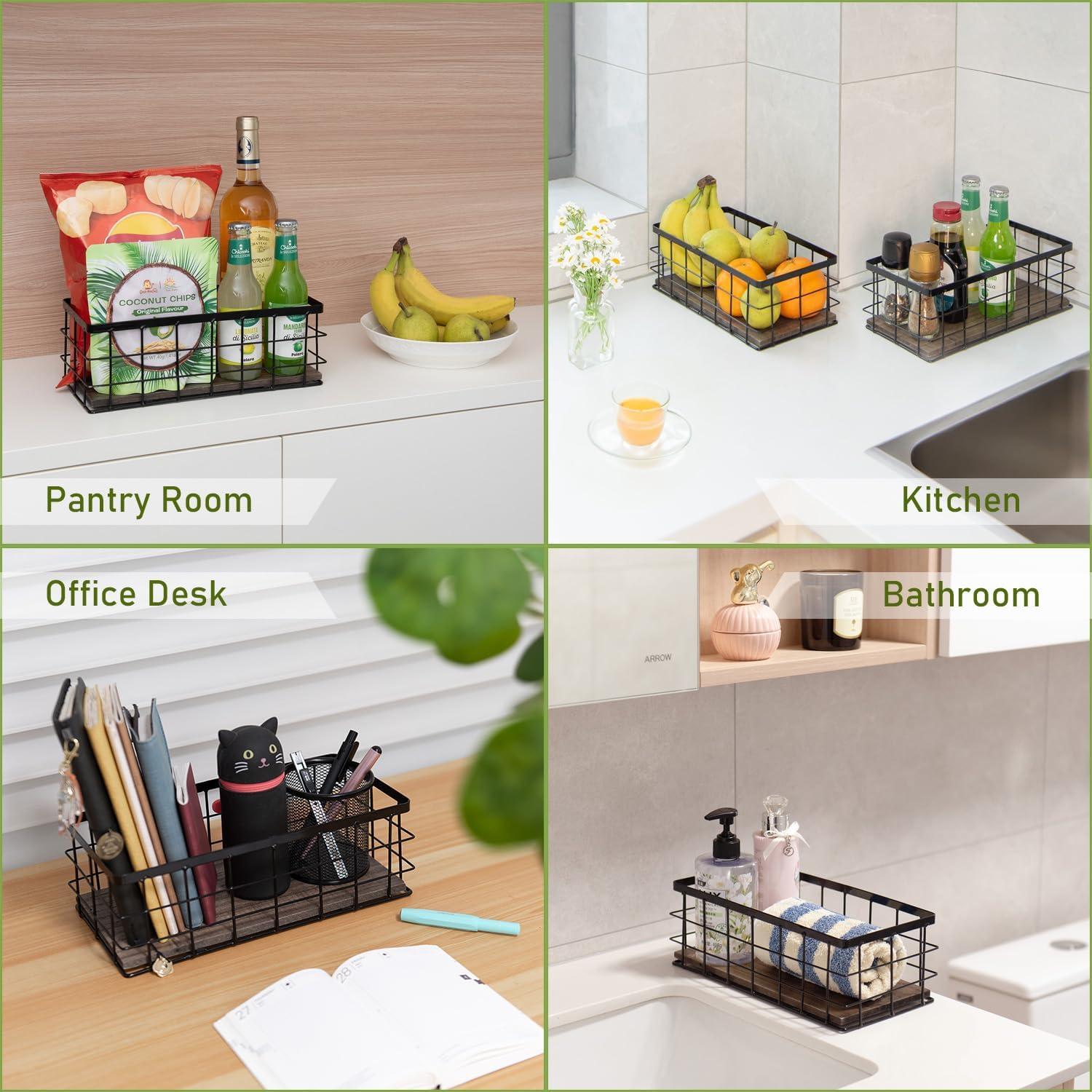 Cesta de Almacenamiento Metálica ROSEBLOOM 29x14x10cm