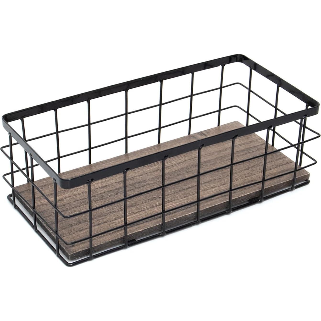 Cesta de Almacenamiento Metálica ROSEBLOOM 29x14x10cm