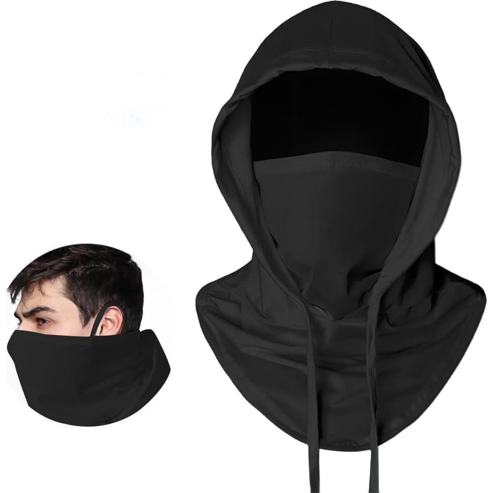 Máscara Balaclava Refrigerante Unisex UV 50+ Negra