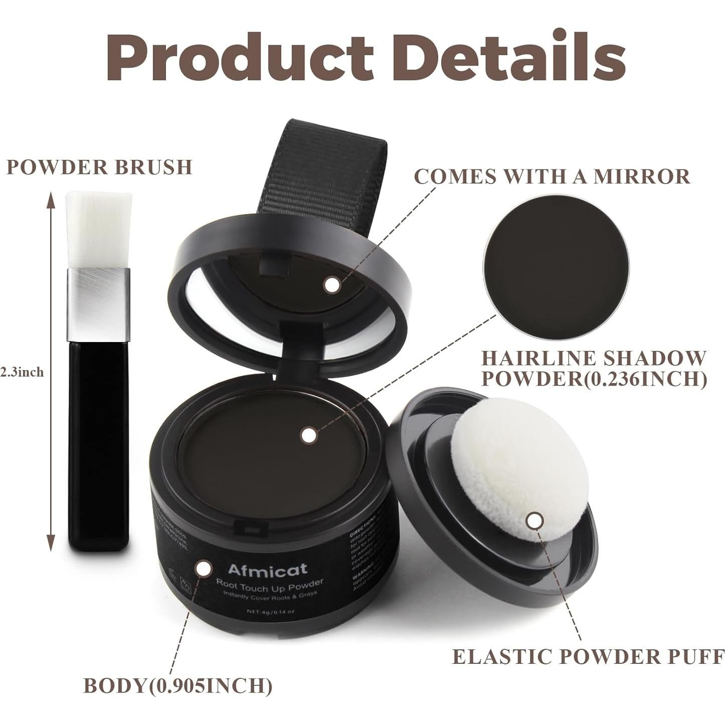 Polvo Cubridor de Raíces Afmicat - Negro, 40.8g