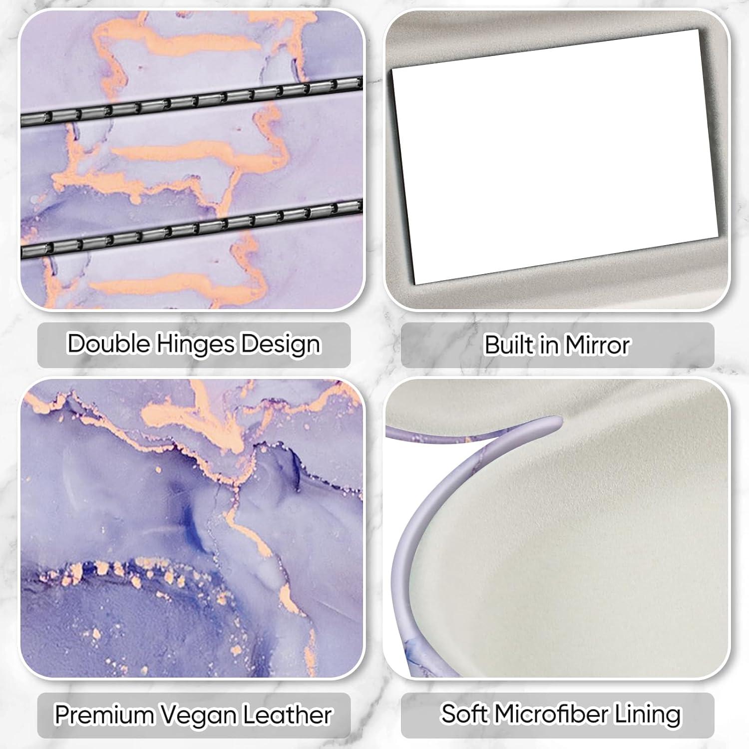 Estuche 2 en 1 Fintie para Gafas y Lentes de Contacto con Espejo