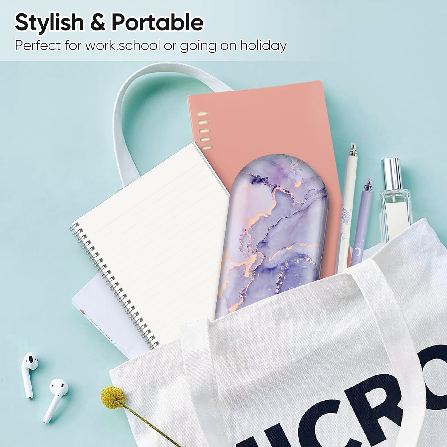 Estuche 2 en 1 Fintie para Gafas y Lentes de Contacto con Espejo