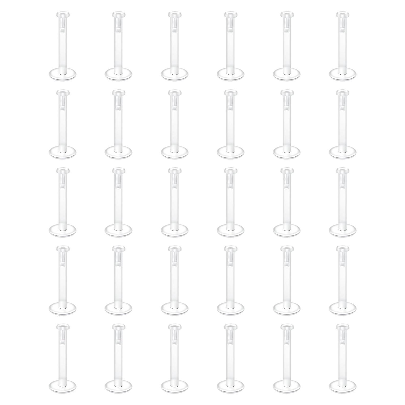 Pendientes de Bioflex D.Bella - 30 Piezas Transparentes 1.2mm