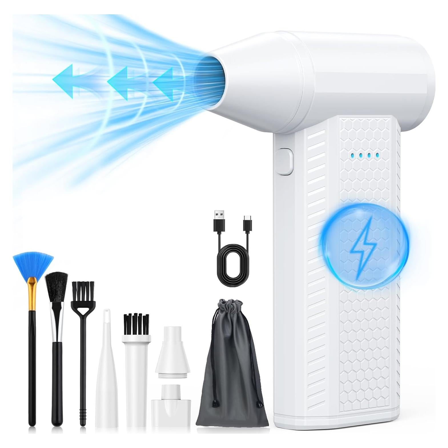 Soplador de Aire Comprimido FourQ FA002 - 130000 RPM - Blanco