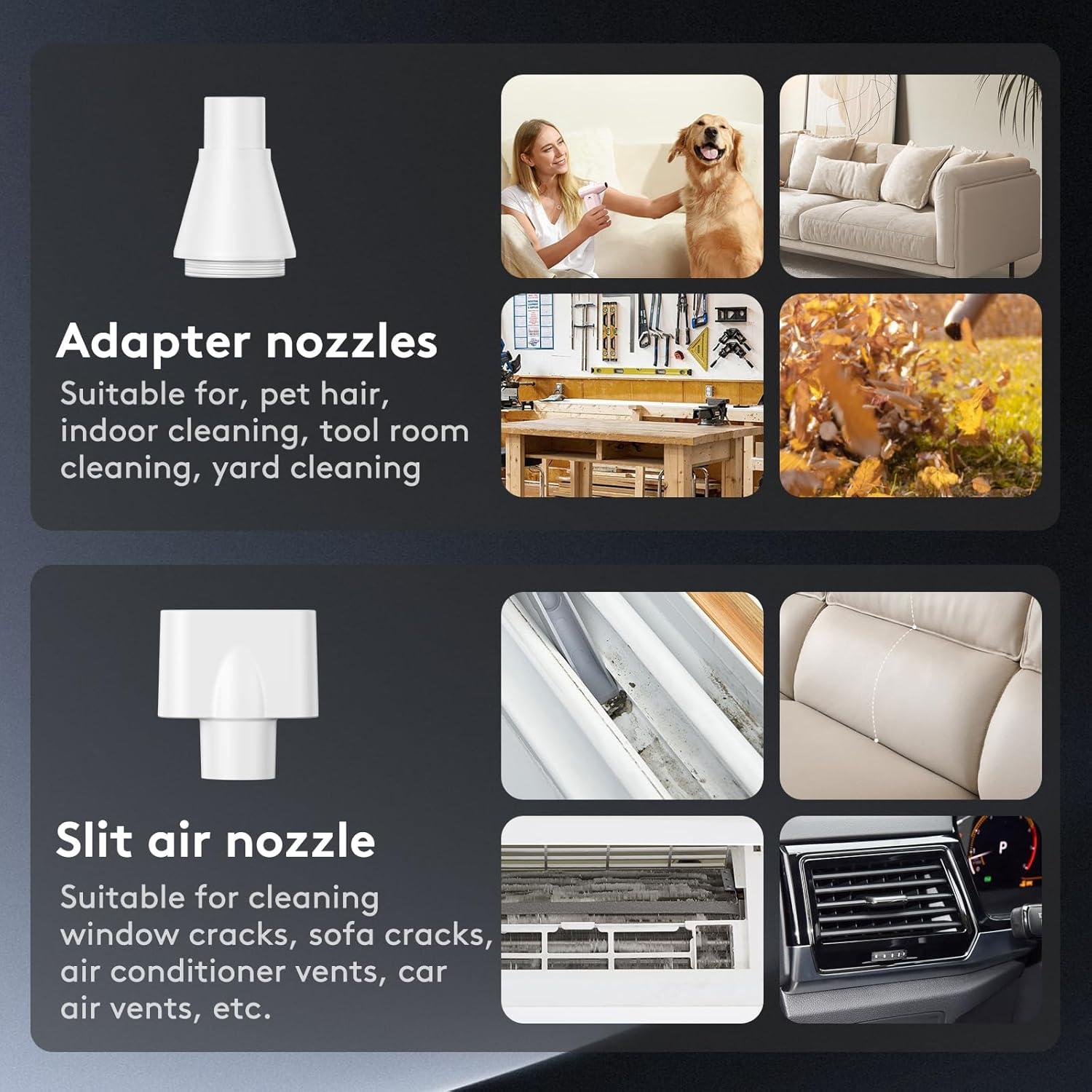 Soplador de Aire Comprimido FourQ FA002 - 130000 RPM - Blanco