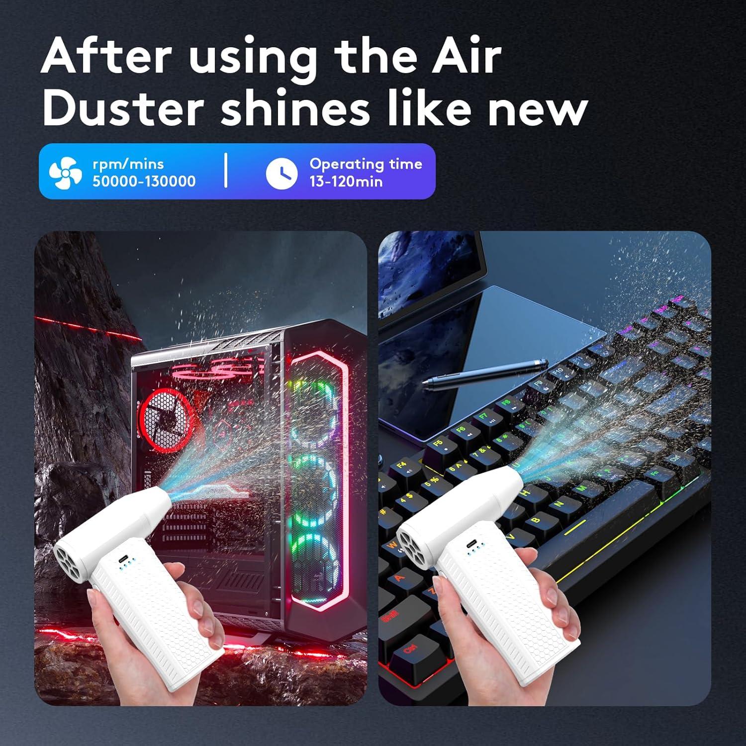 Soplador de Aire Comprimido FourQ FA002 - 130000 RPM - Blanco