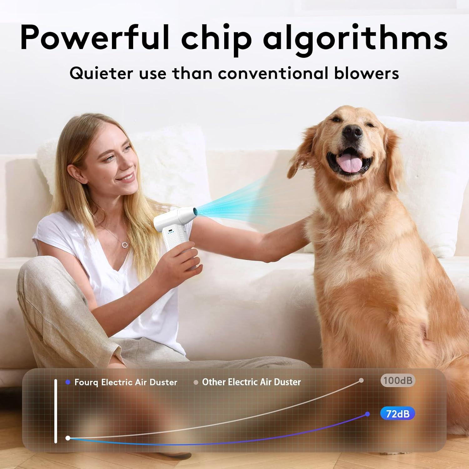 Soplador de Aire Comprimido FourQ FA002 - 130000 RPM - Blanco