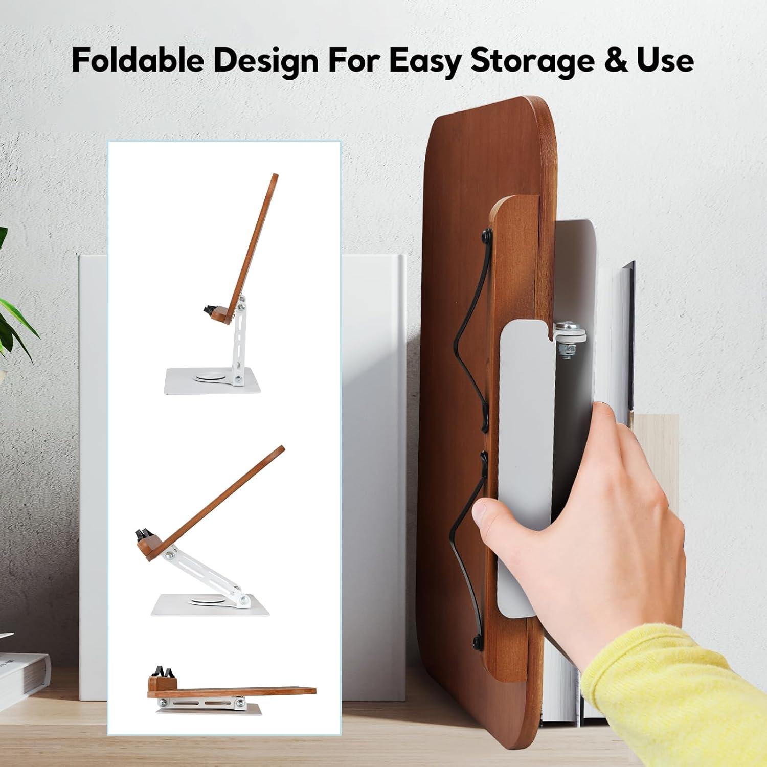 Soporte de Libro Ajustable FLINKYE BS-1-360 Plegable 1.9kg