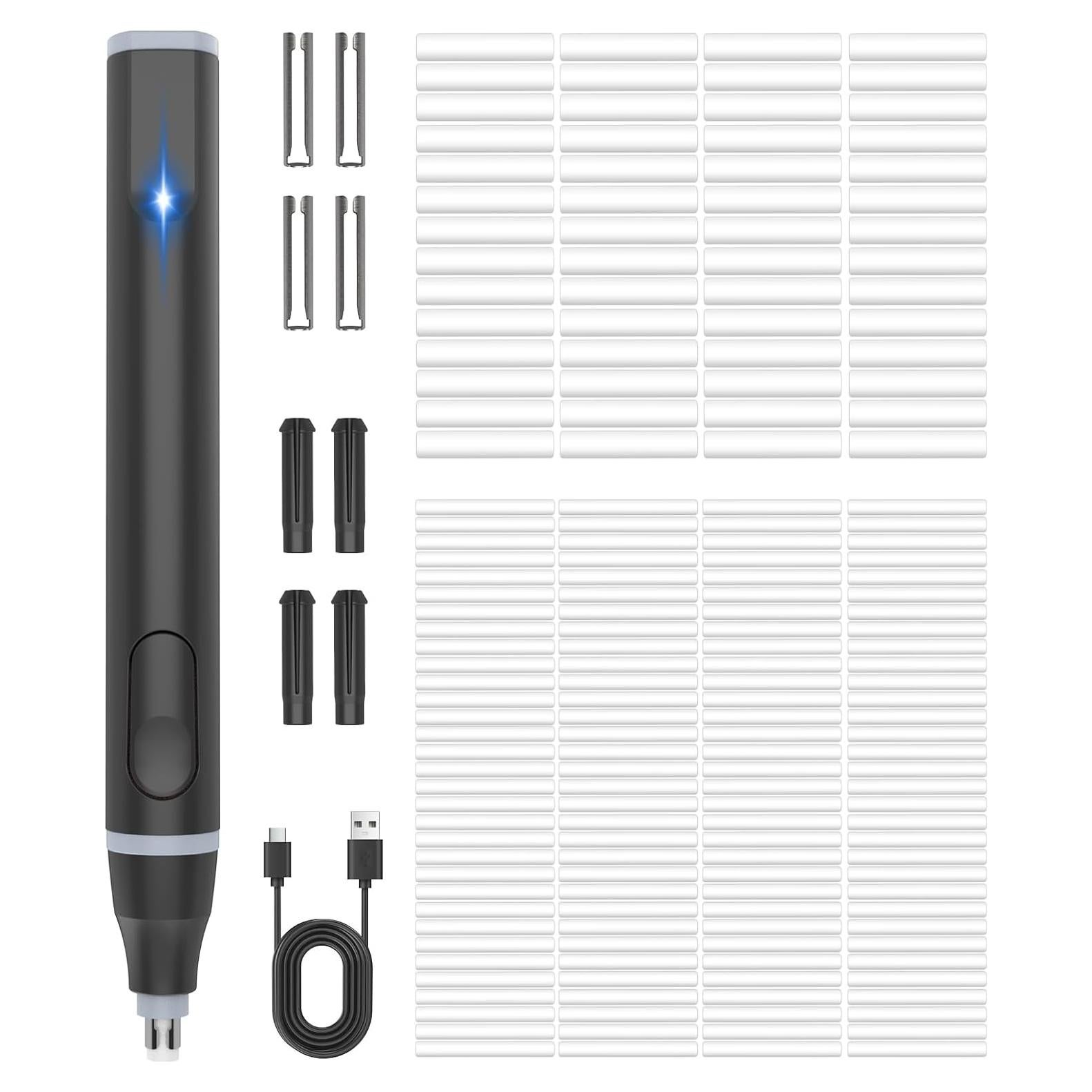 Borrador Eléctrico Recargable Foyucool con 220 Recambios