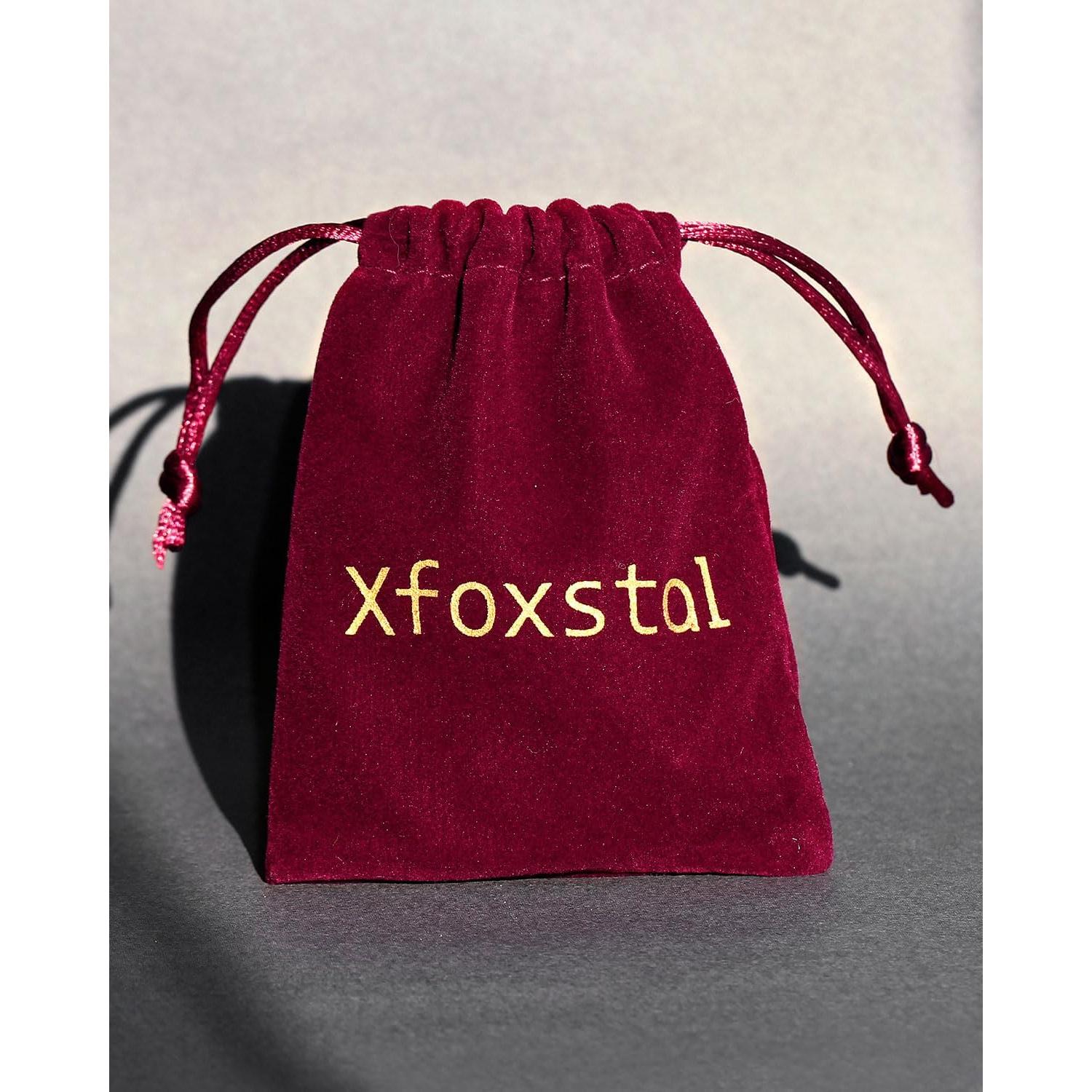 Juego de Pulseras de Paracord y Piedra de Lava Xfoxstal 2 Piezas