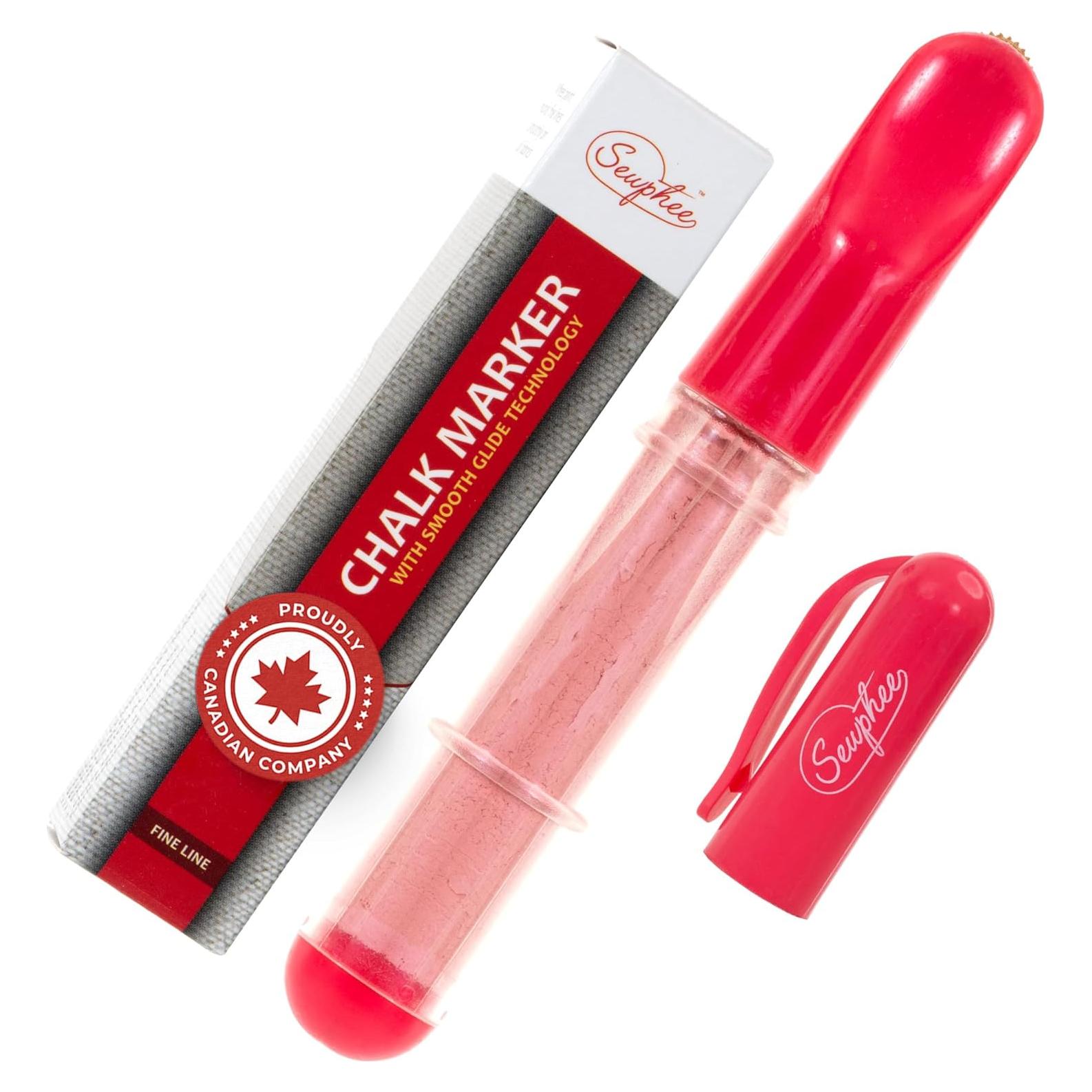 Marcador de Tiza Ergonómico Sewphee Rosa - 1 Paquete