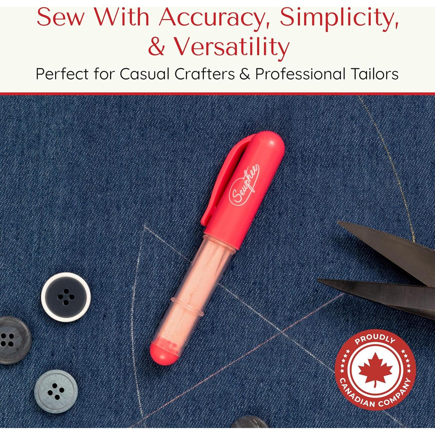 Marcador de Tiza Ergonómico Sewphee Rosa - 1 Paquete