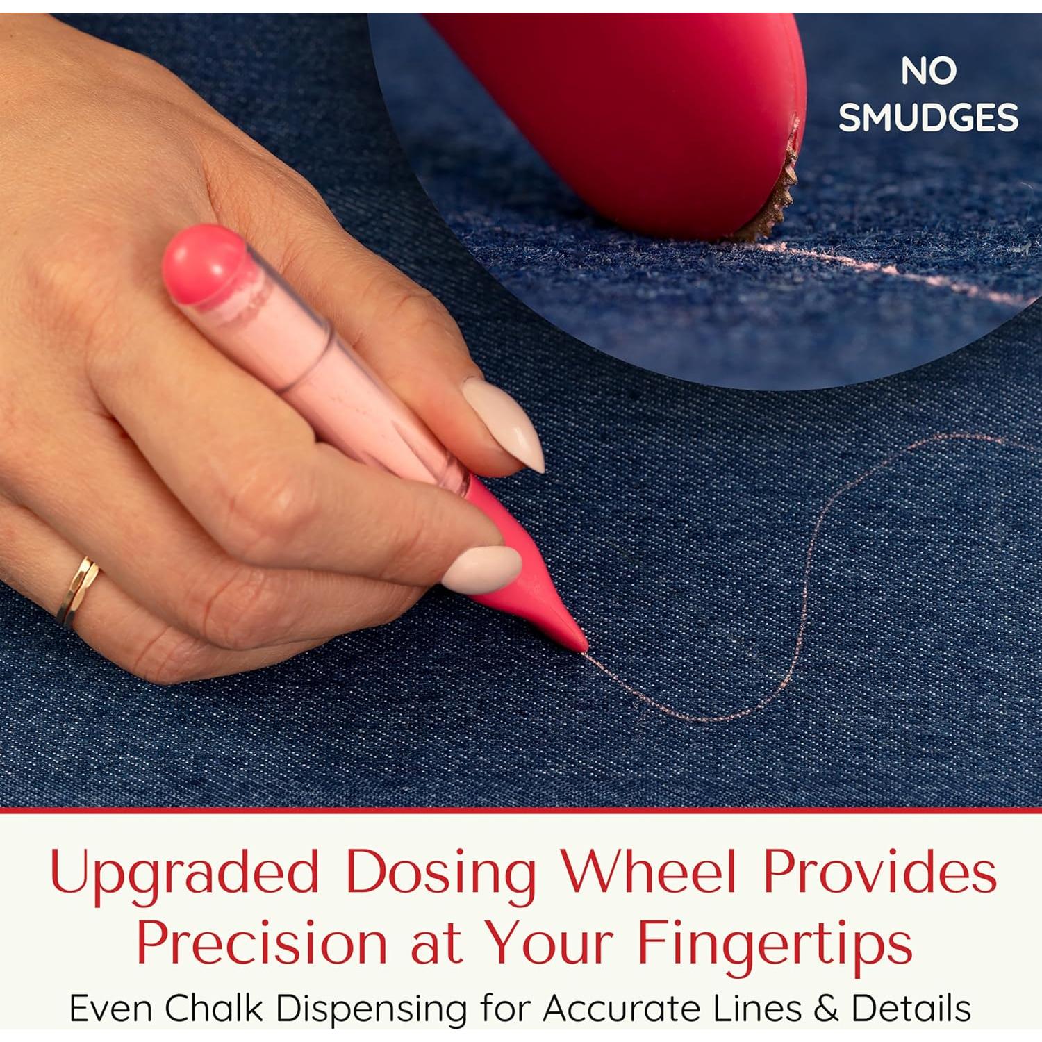 Marcador de Tiza Ergonómico Sewphee Rosa - 1 Paquete