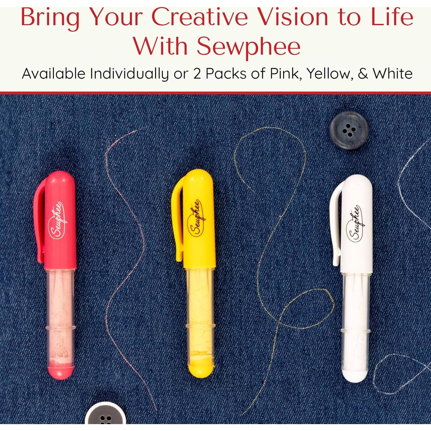 Marcador de Tiza Ergonómico Sewphee Rosa - 1 Paquete