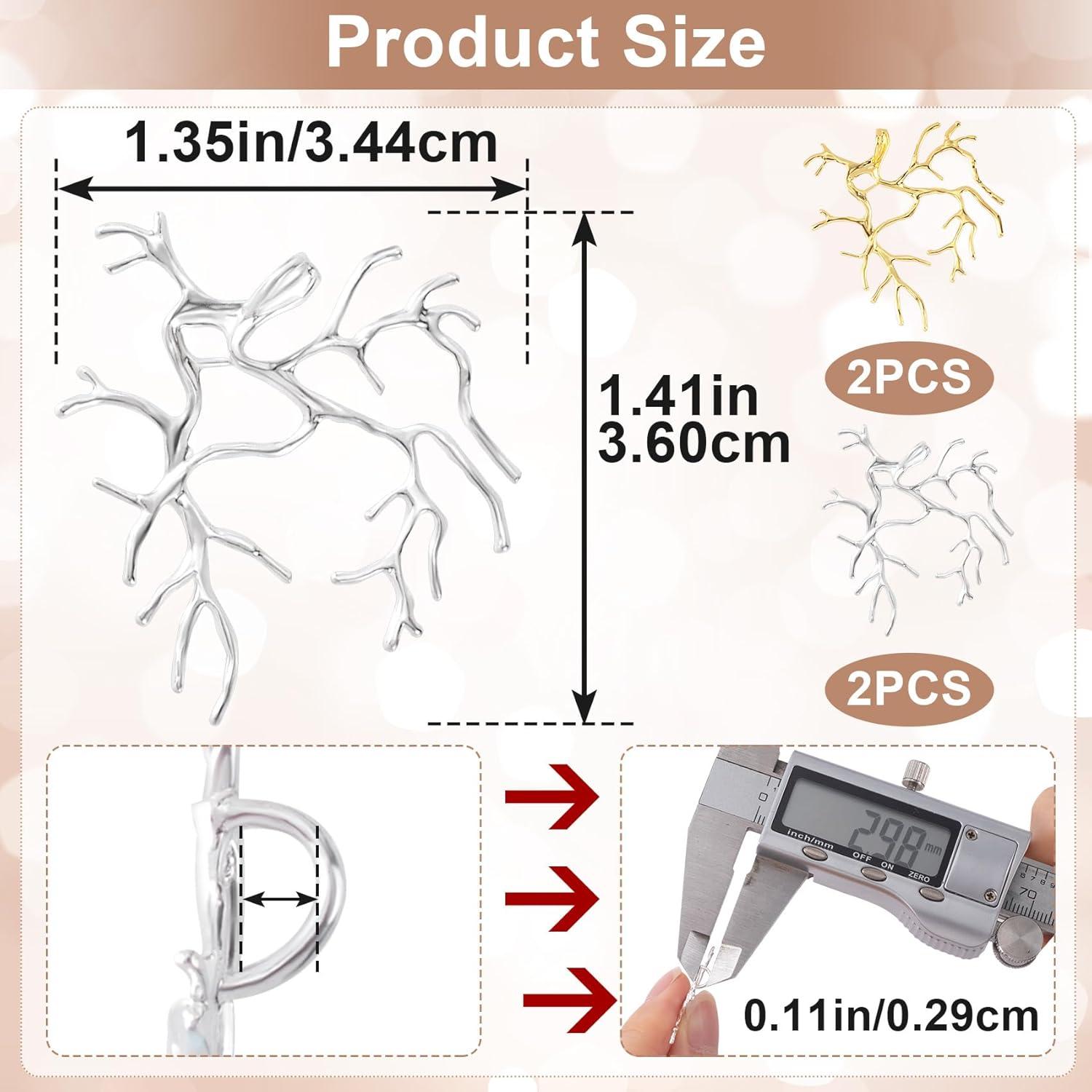 Plantillas de Joyería HINZIC 4 Pcs en Oro y Plata para DIY
