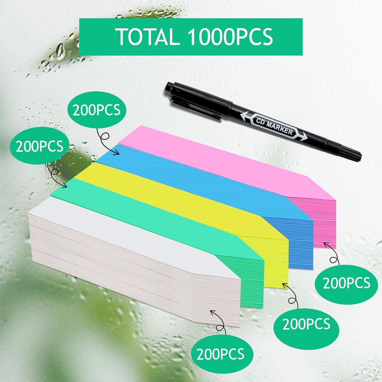 Etiquetas de Jardín Diteryy 1000 Pcs Plástico Multicolor