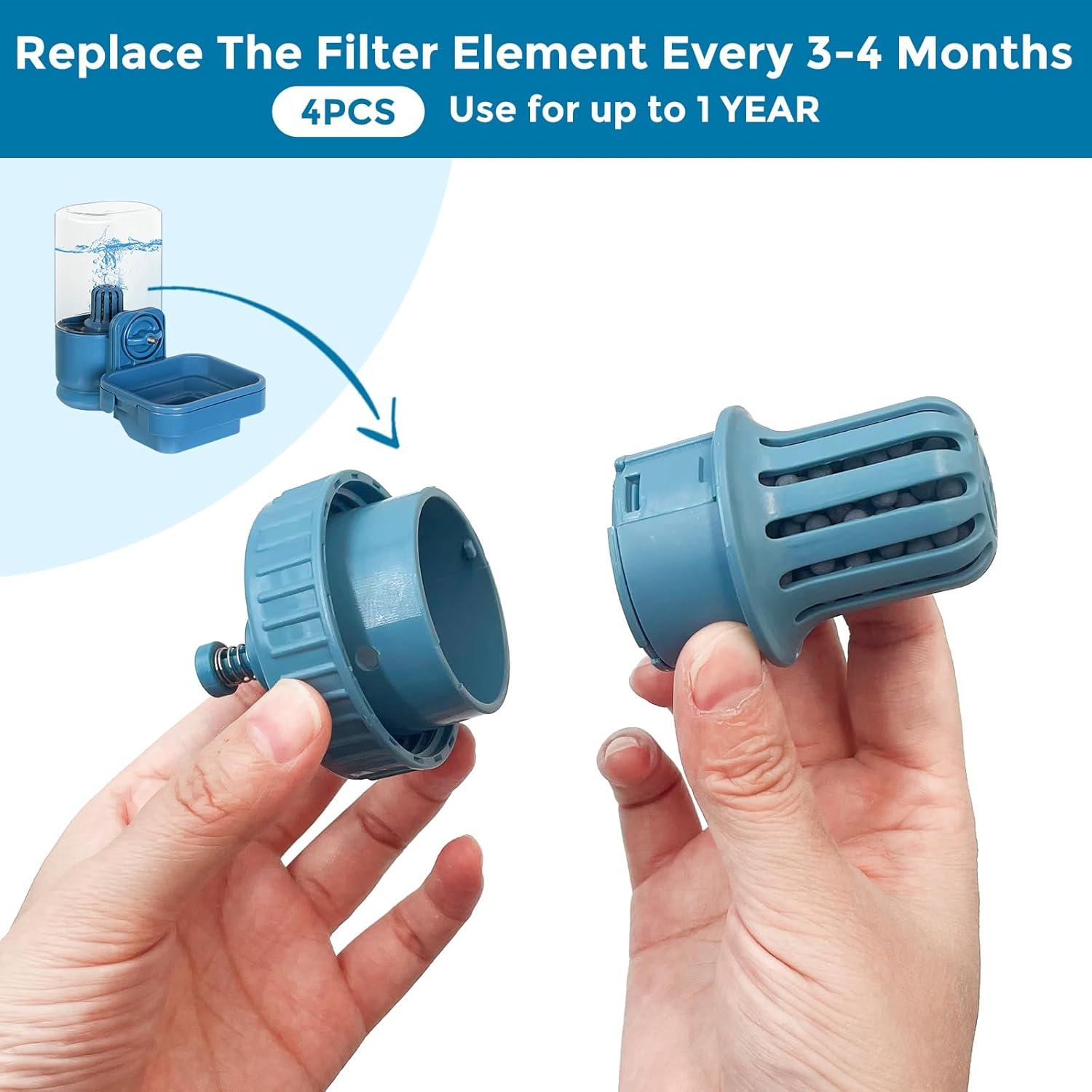 Filtros de Agua para Mascotas Vannon 4Pcs Carbón Activado