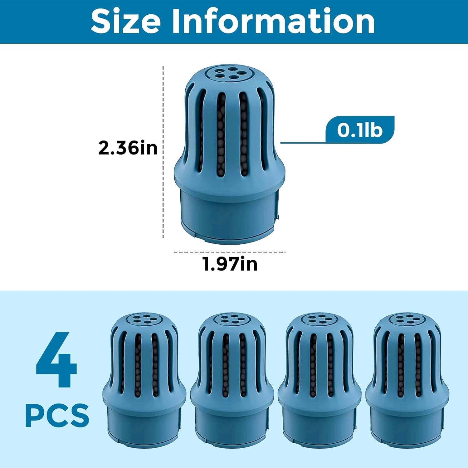 Filtros de Agua para Mascotas Vannon 4Pcs Carbón Activado