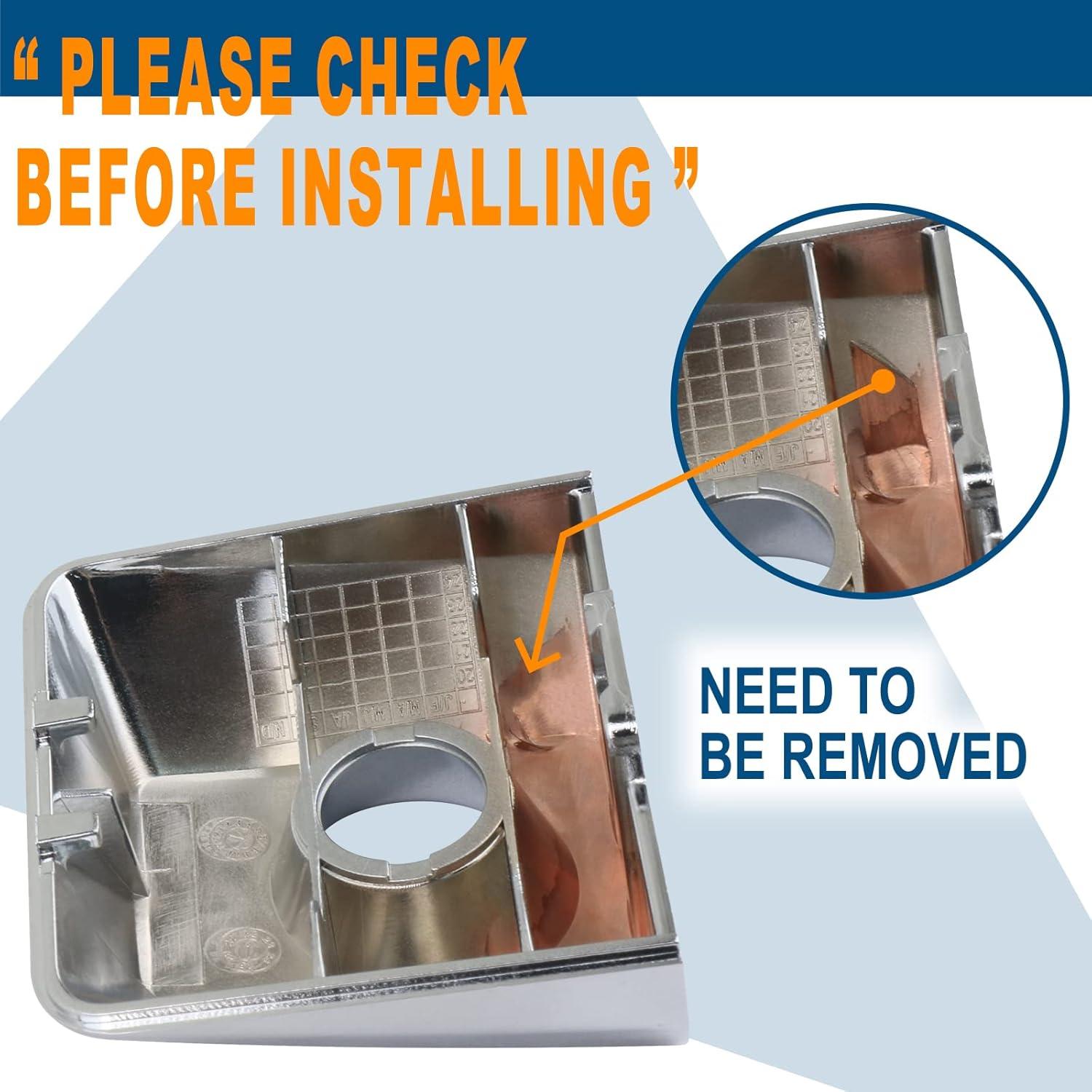 Cubierta de llave de manija de puerta APPERFiT Cromo Nissan Infiniti