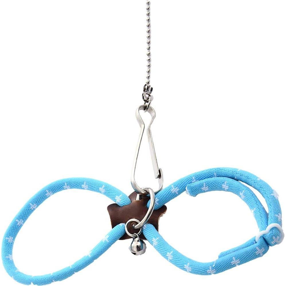 Arnés Ajustable con Campana para Ratas y Cobayas Wontee Azul