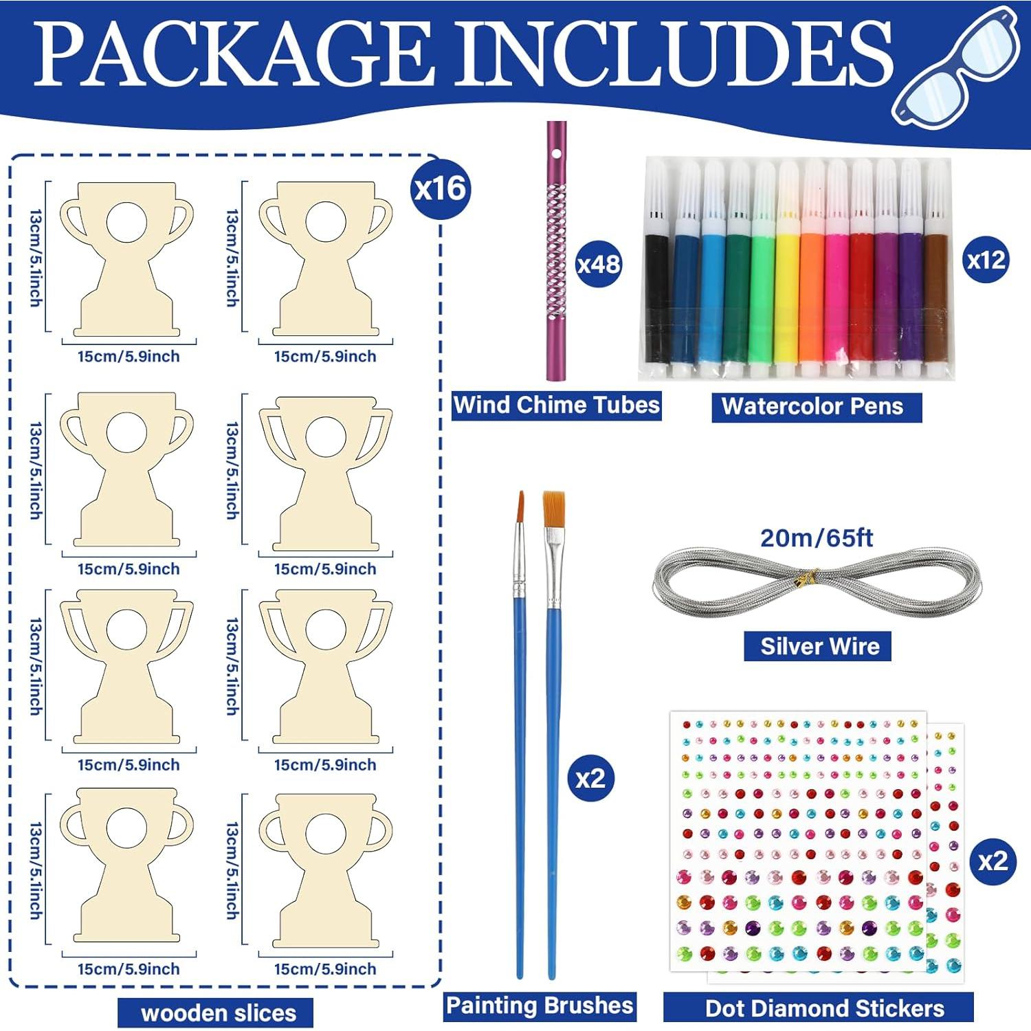 Kit de Manualidades Gisgfim - 16 Campanas de Viento DIY