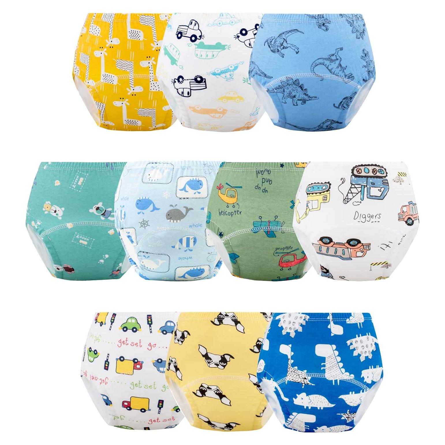 Pantalones de Entrenamiento para el Baño Niños 2-4A Azul 10 Paquetes