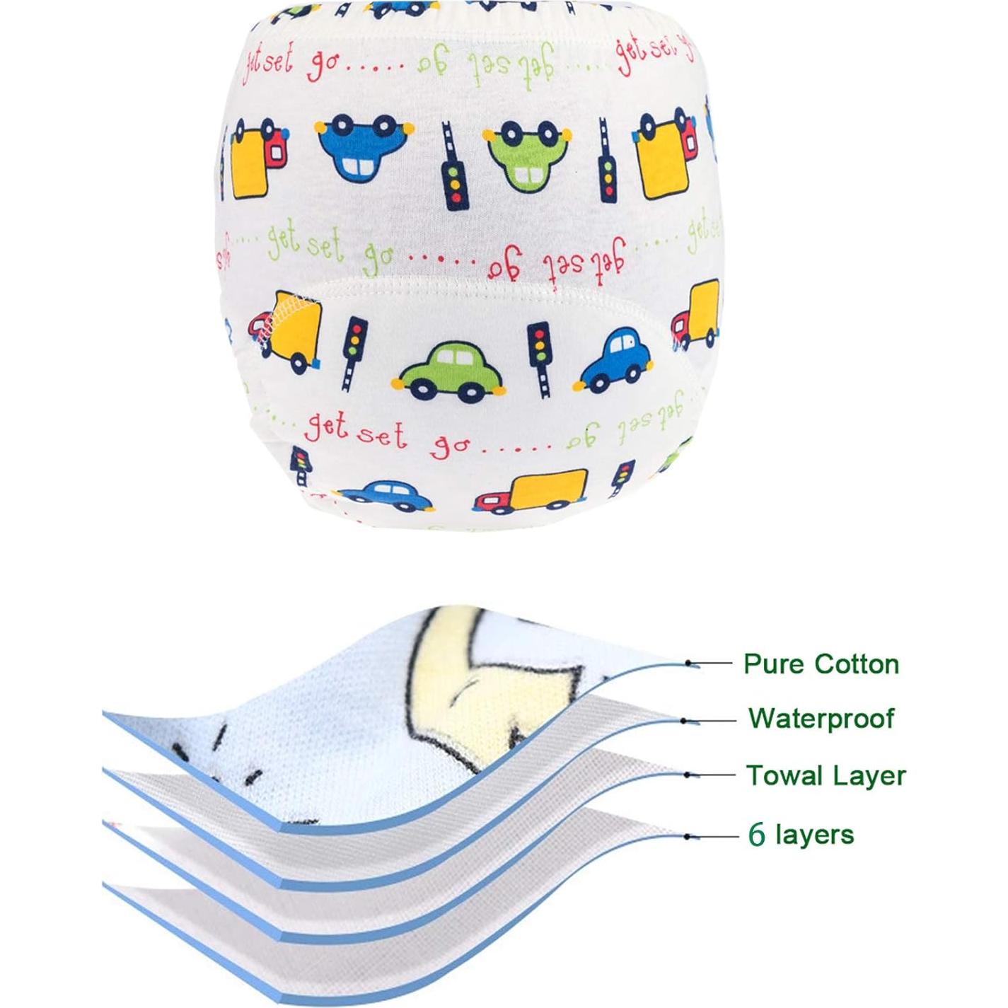 Pantalones de Entrenamiento para el Baño Niños 2-4A Azul 10 Paquetes