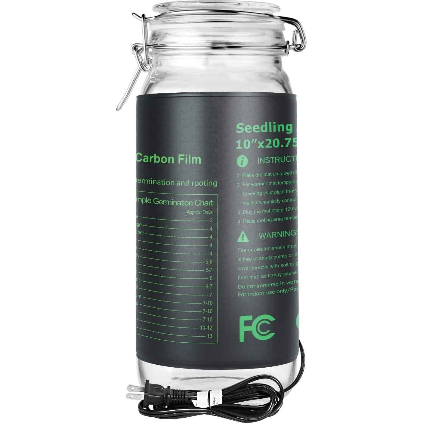 Alfombrilla Térmica iPower 26.4 x 52.7 cm para Germinación