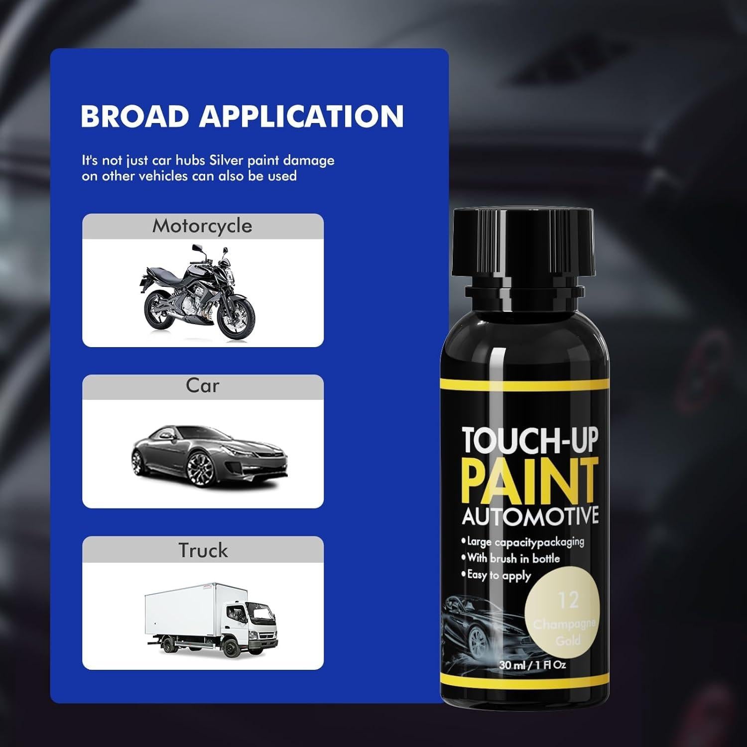 Pintura de Retoque XTryfun Champagne Gold 30ml para Llantas