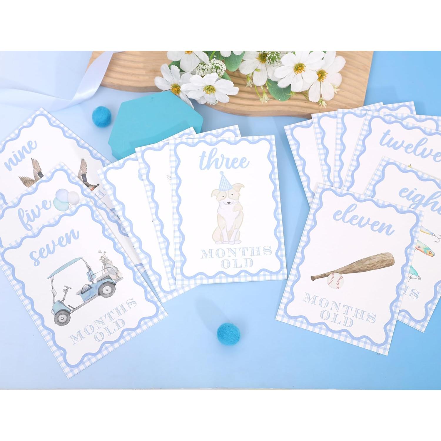 Tarjetas de Hito Mensuales WAUAO - Accesorios para Fotos Bebé