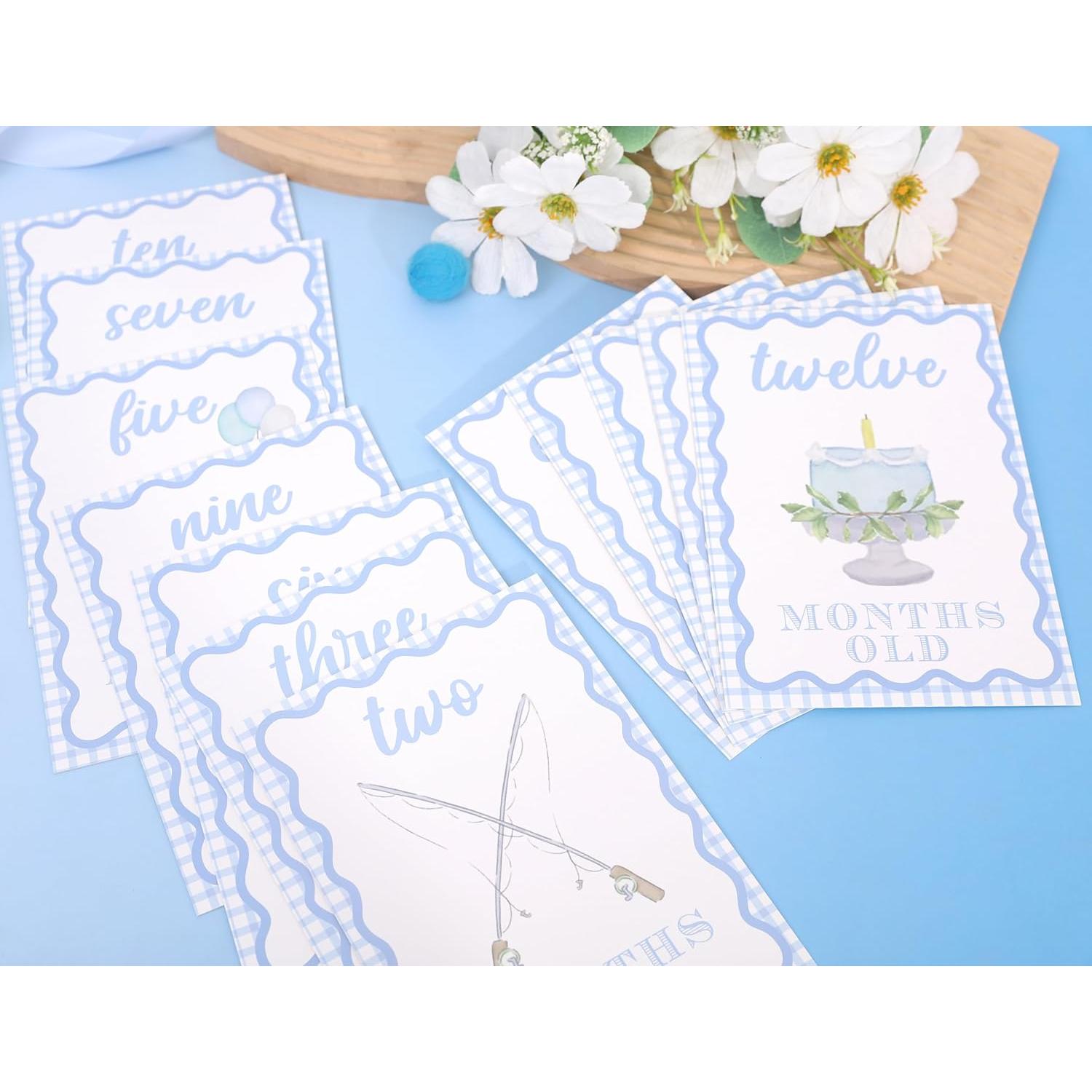 Tarjetas de Hito Mensuales WAUAO - Accesorios para Fotos Bebé