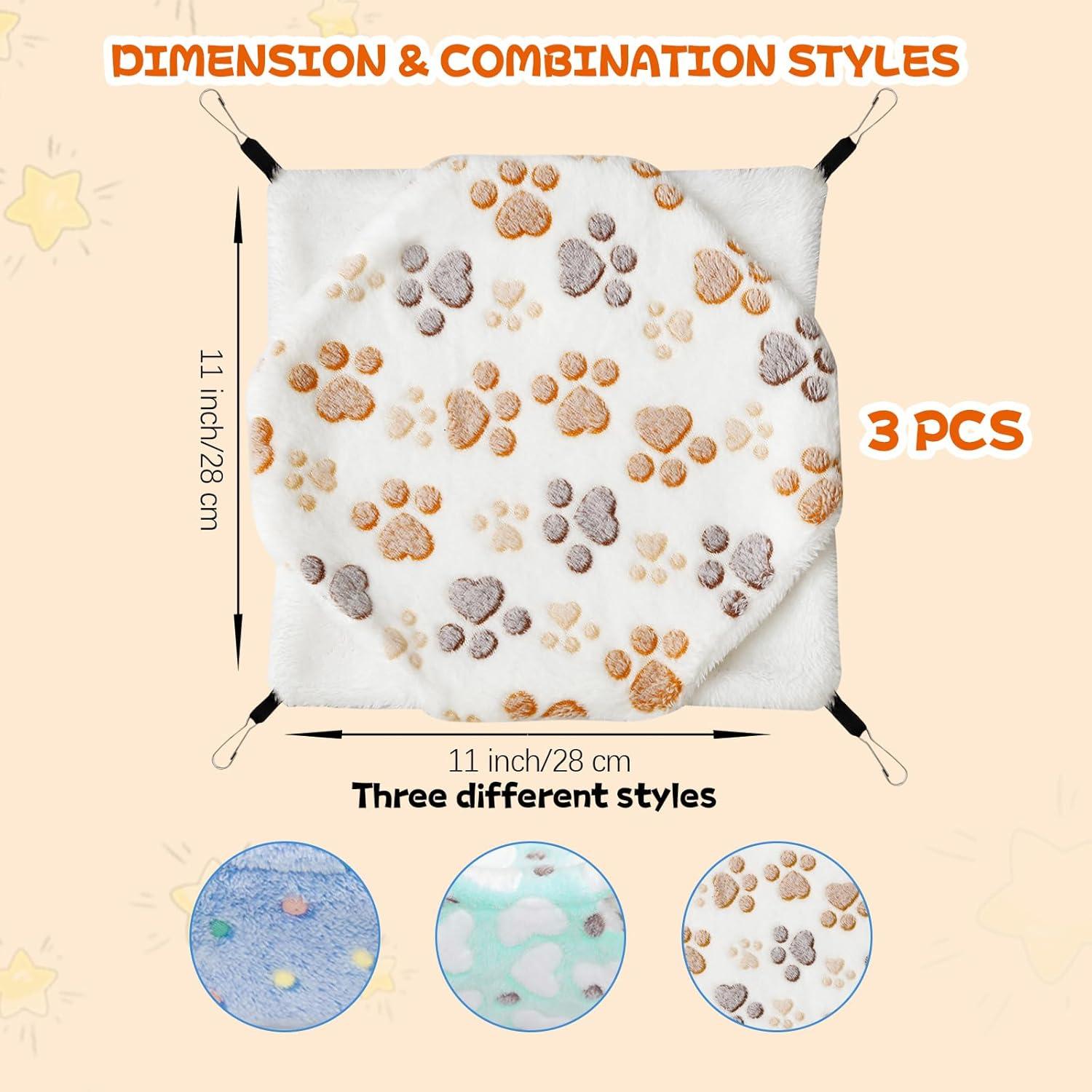 Hamaca Colgante para Cobayas Intulife 28x28cm 3 Pcs