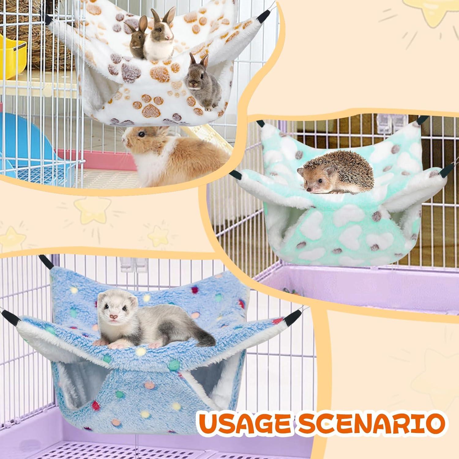 Hamaca Colgante para Cobayas Intulife 28x28cm 3 Pcs