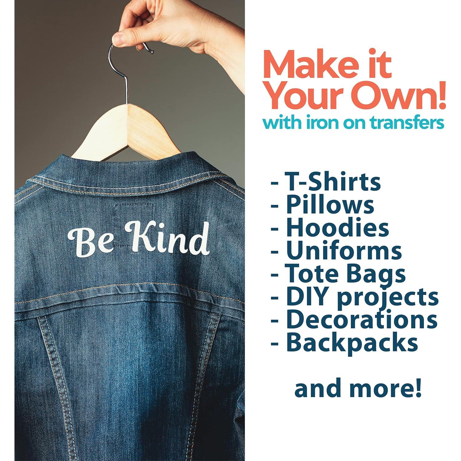 Letras de Transferencia para Planchar Blancas Lagartos Riendo - 208 Piezas