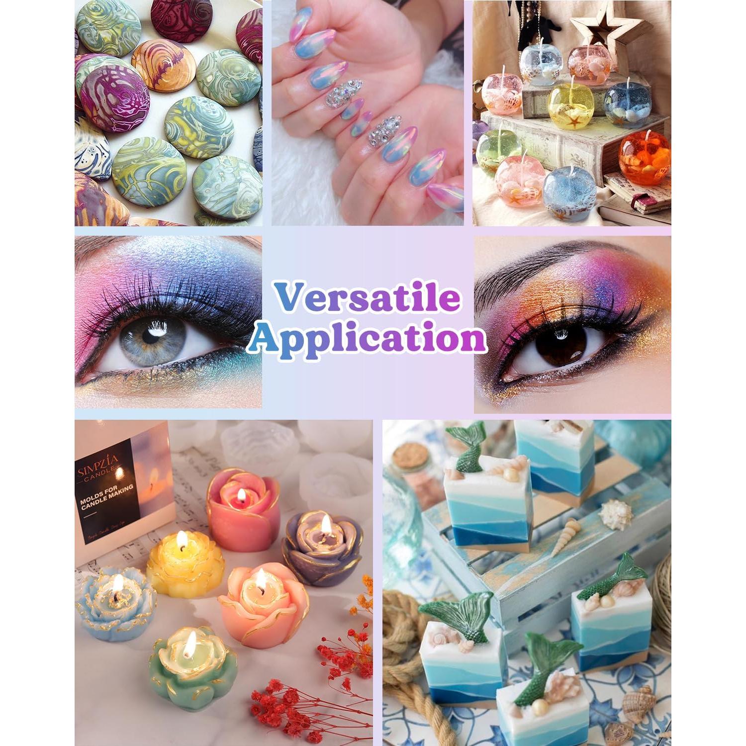 Polvo de Mica LET'S RESIN 36 Colores 180g para Manualidades