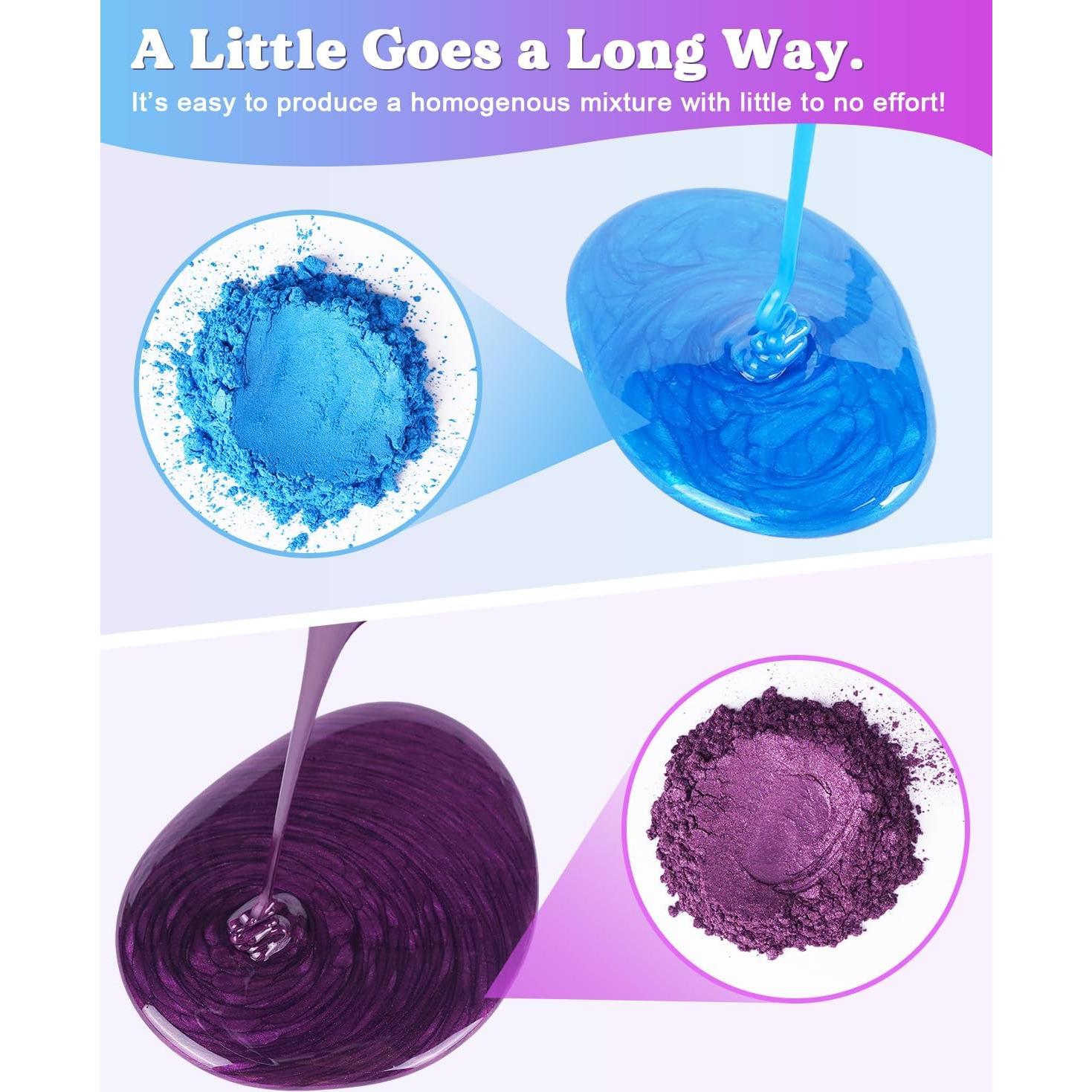 Polvo de Mica LET'S RESIN 36 Colores 180g para Manualidades