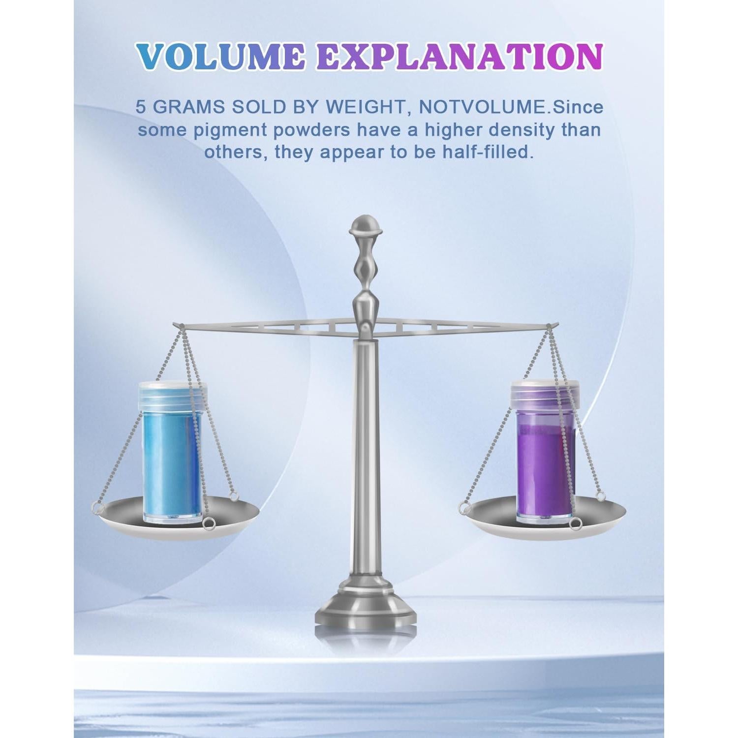 Polvo de Mica LET'S RESIN 36 Colores 180g para Manualidades