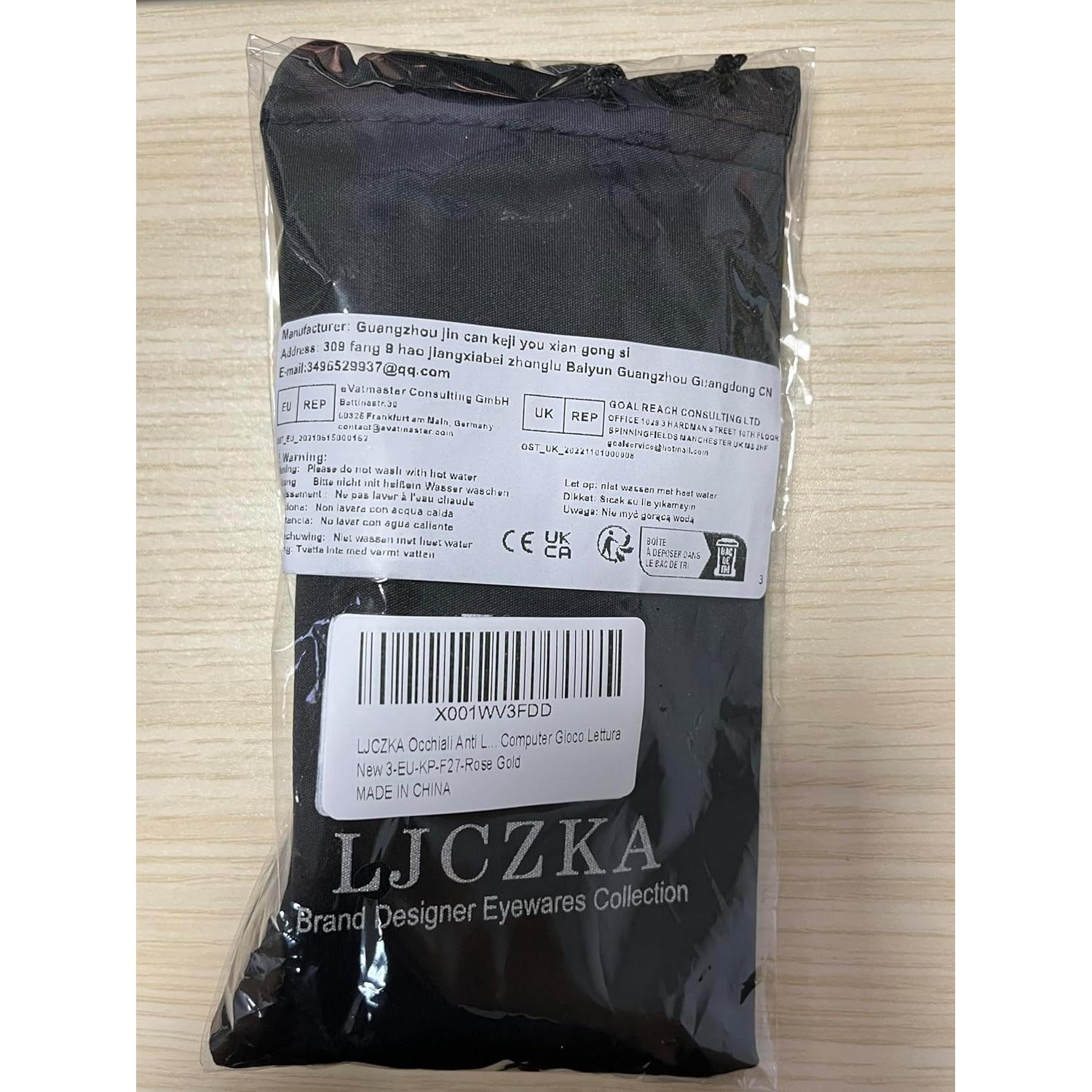 Gafas de Luz Azul LJCZKA Ojos de Gato Metal Rosa Dorado