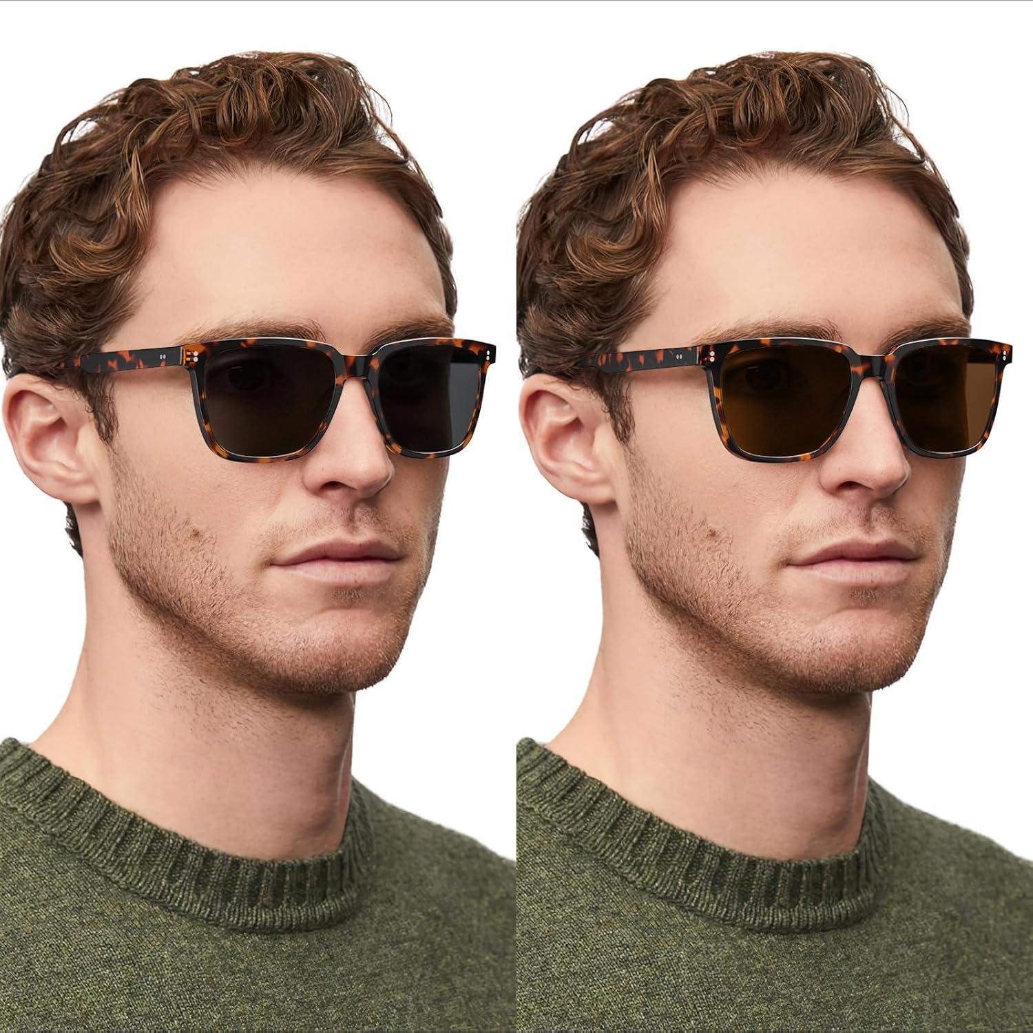 Gafas de Sol Retro Polarizadas STGATN para Hombres - 2 Paquetes