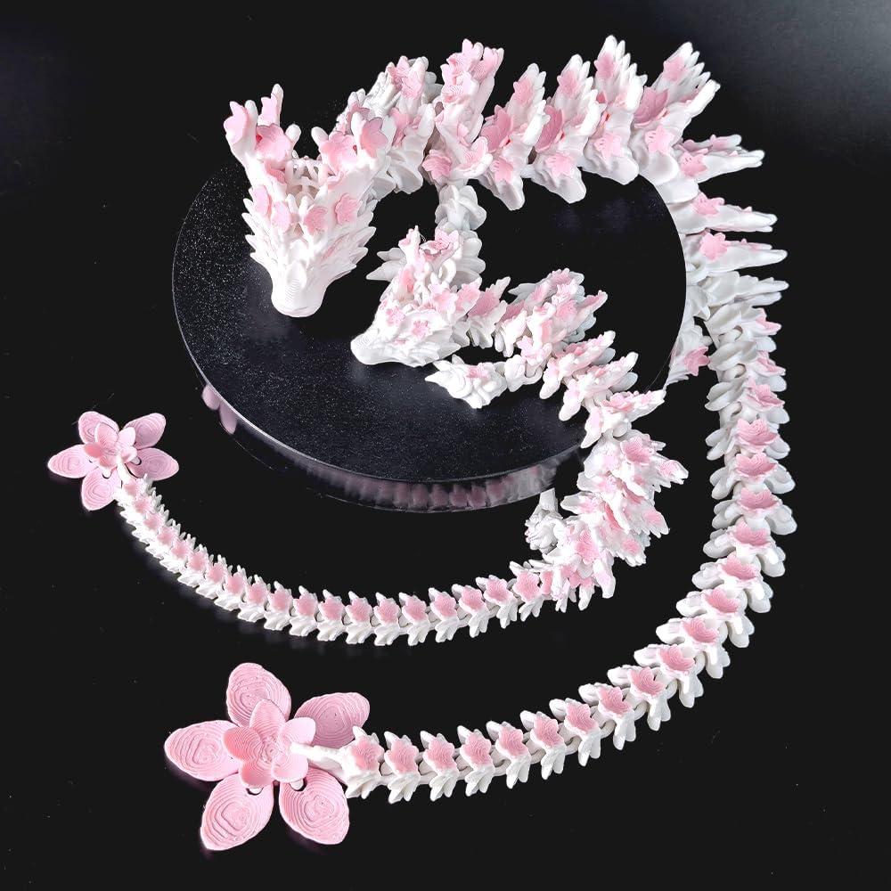 Dragón de Flor de Cerezo Impreso en 3D WUQIREN 30.48cm Articulado