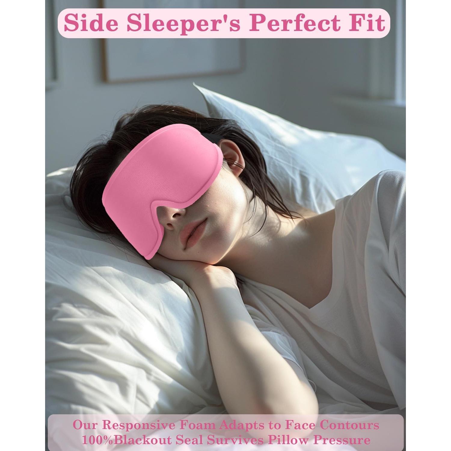 Máscara para dormir ergonómica Hochoek LP-Rosa Normal