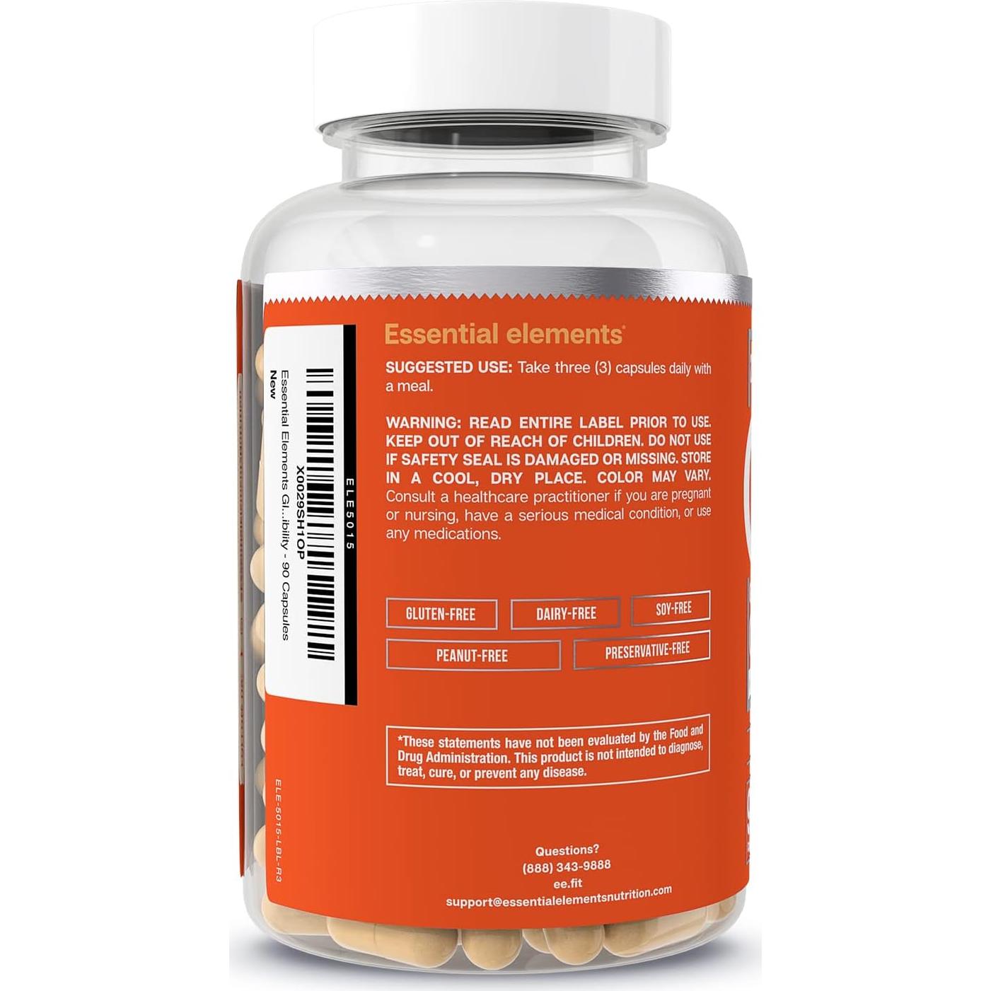 Suplemento Articular Elementos Esenciales 90 Cápsulas Glucosamina